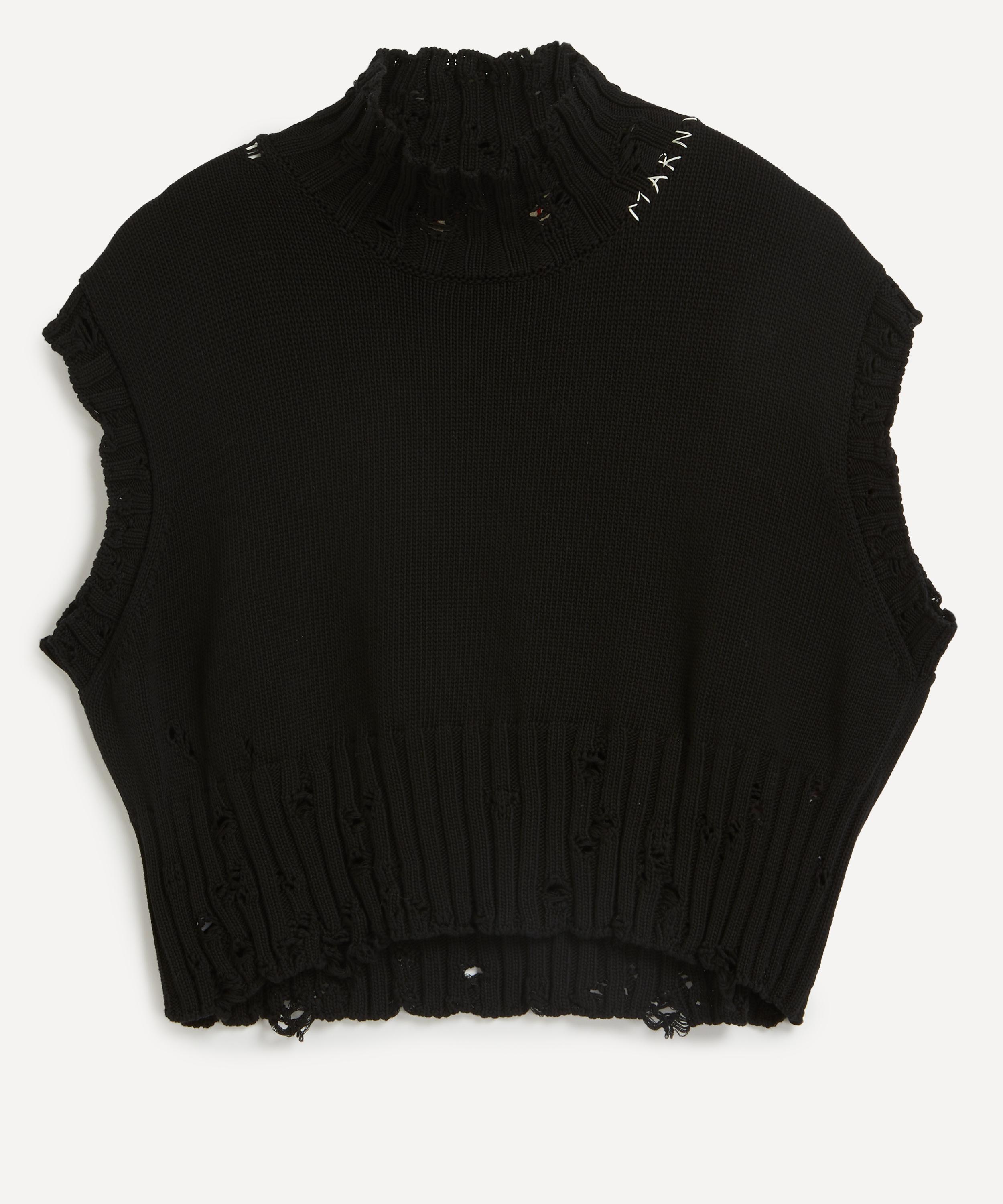 Marni - Distressed Cropped Vest image number 0