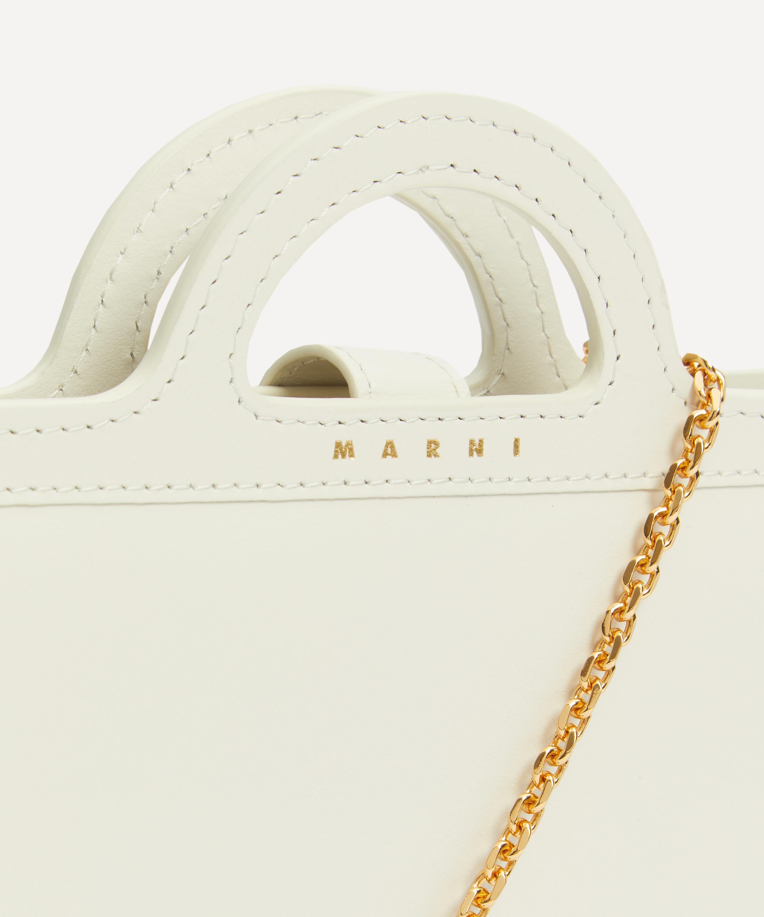 ショルダーバッグ・ポシェット MARNI TROPICALIA LEATHER WALLET WITH CHAIN STRAP Brown leather Tropicalia wallet with chain strap | Marni