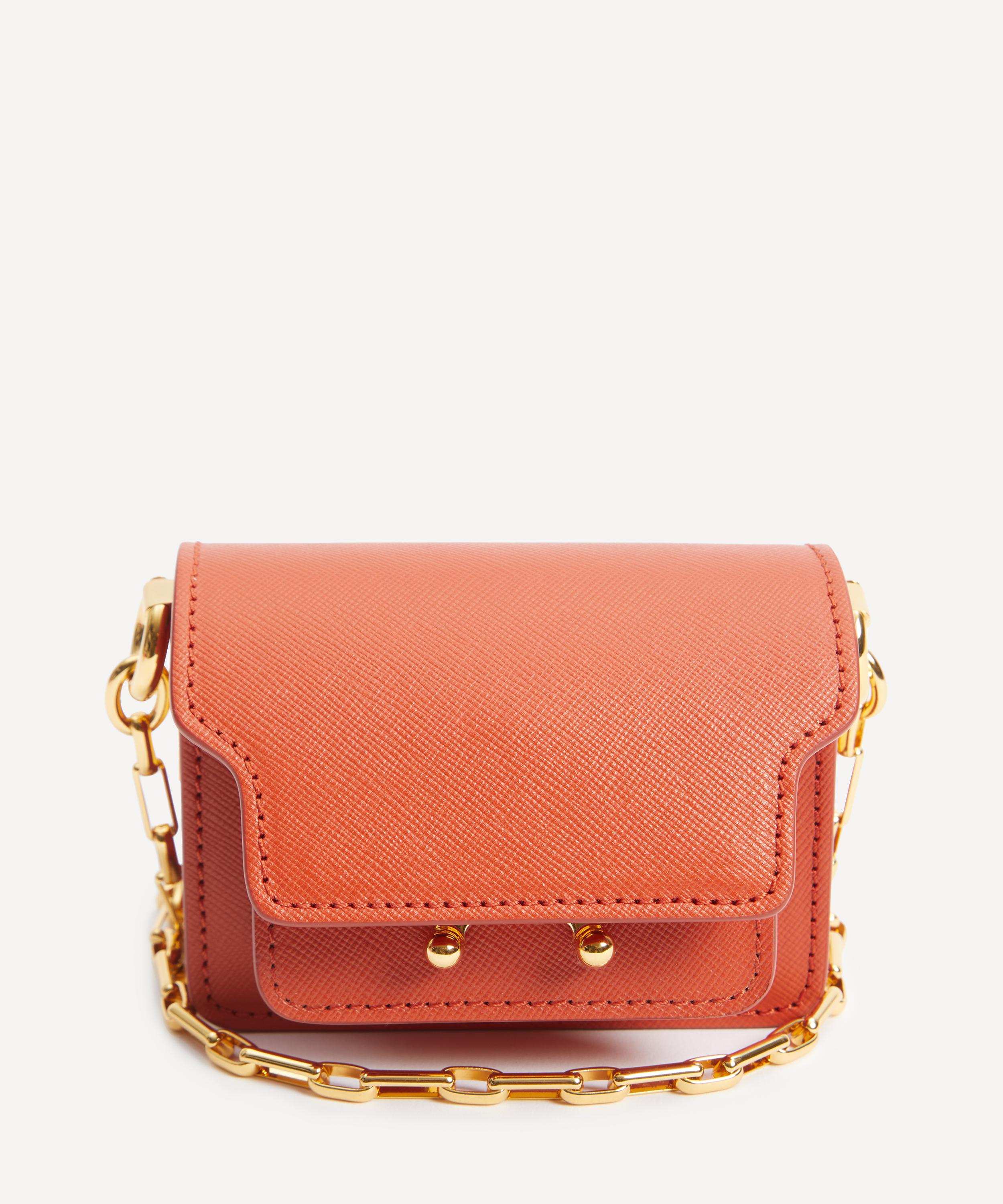 Marni Red Trunk Nano Chain Bag Marni