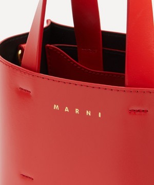 Marni - Museo Mini Arbutus Leather Tote Bag image number 3