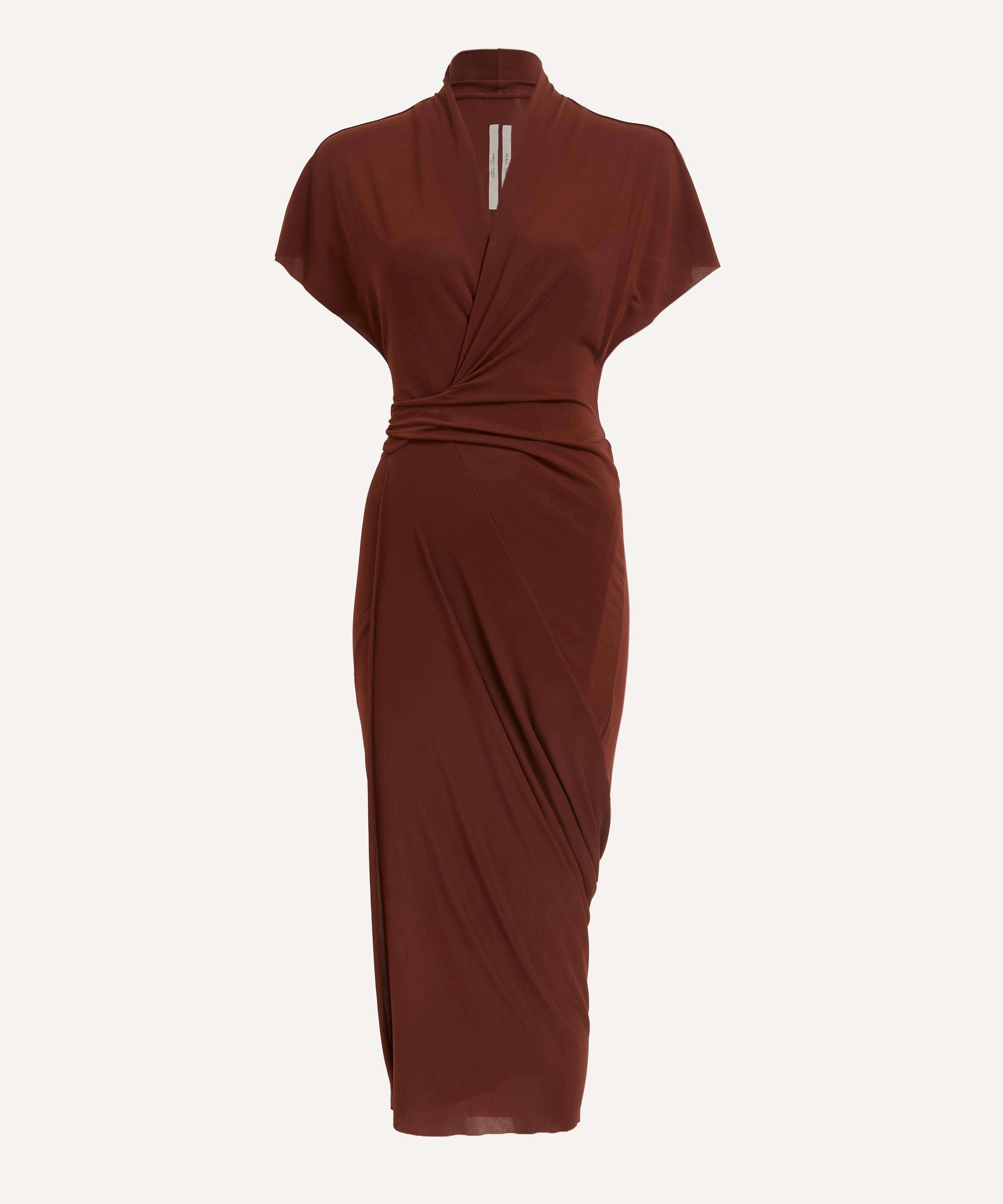 Rick Owens - Henna Wrap-Around Stretch Jersey Dress