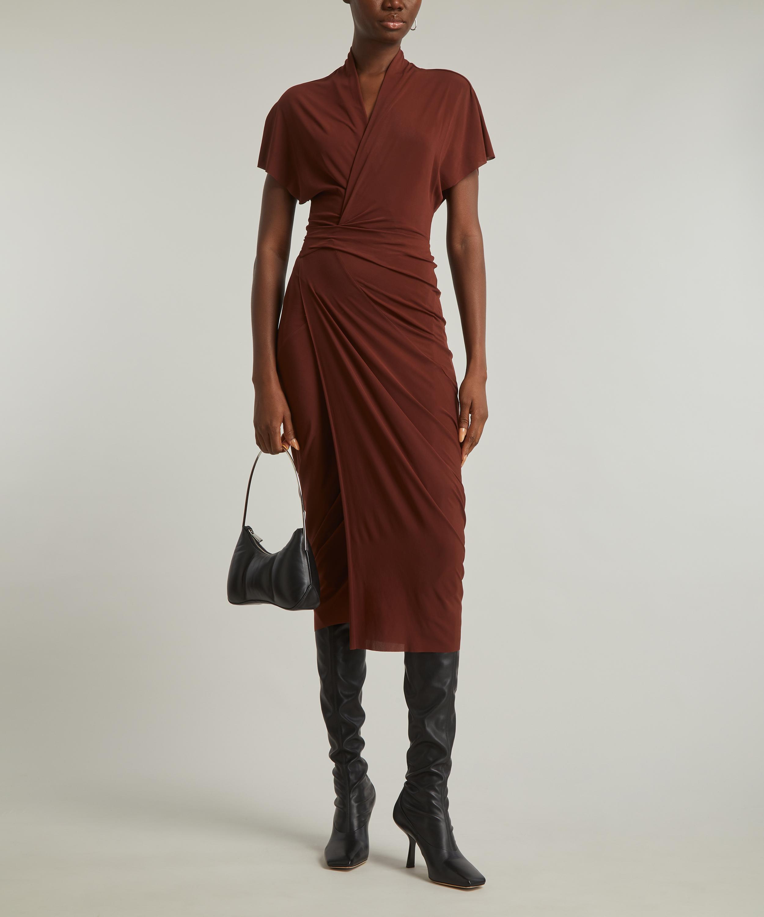 Rick Owens - Henna Wrap-Around Stretch Jersey Dress image number 1