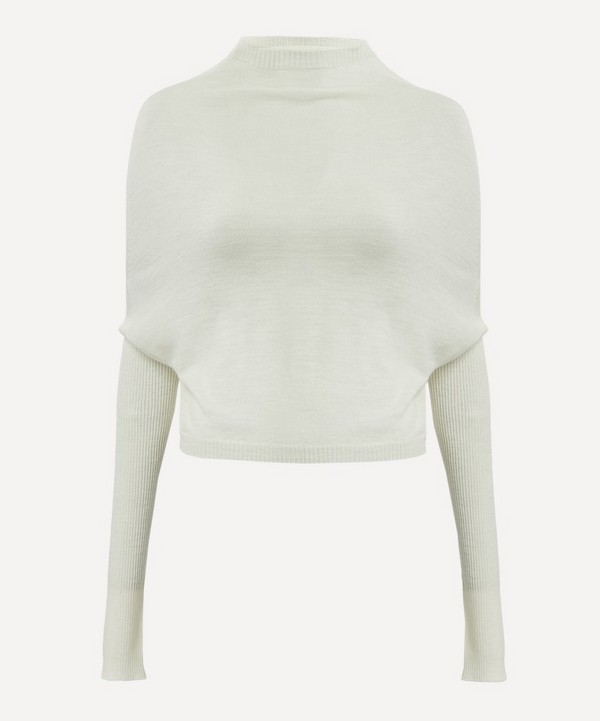 Rick Owens - Cropped Crater Knit Jumper  image number null