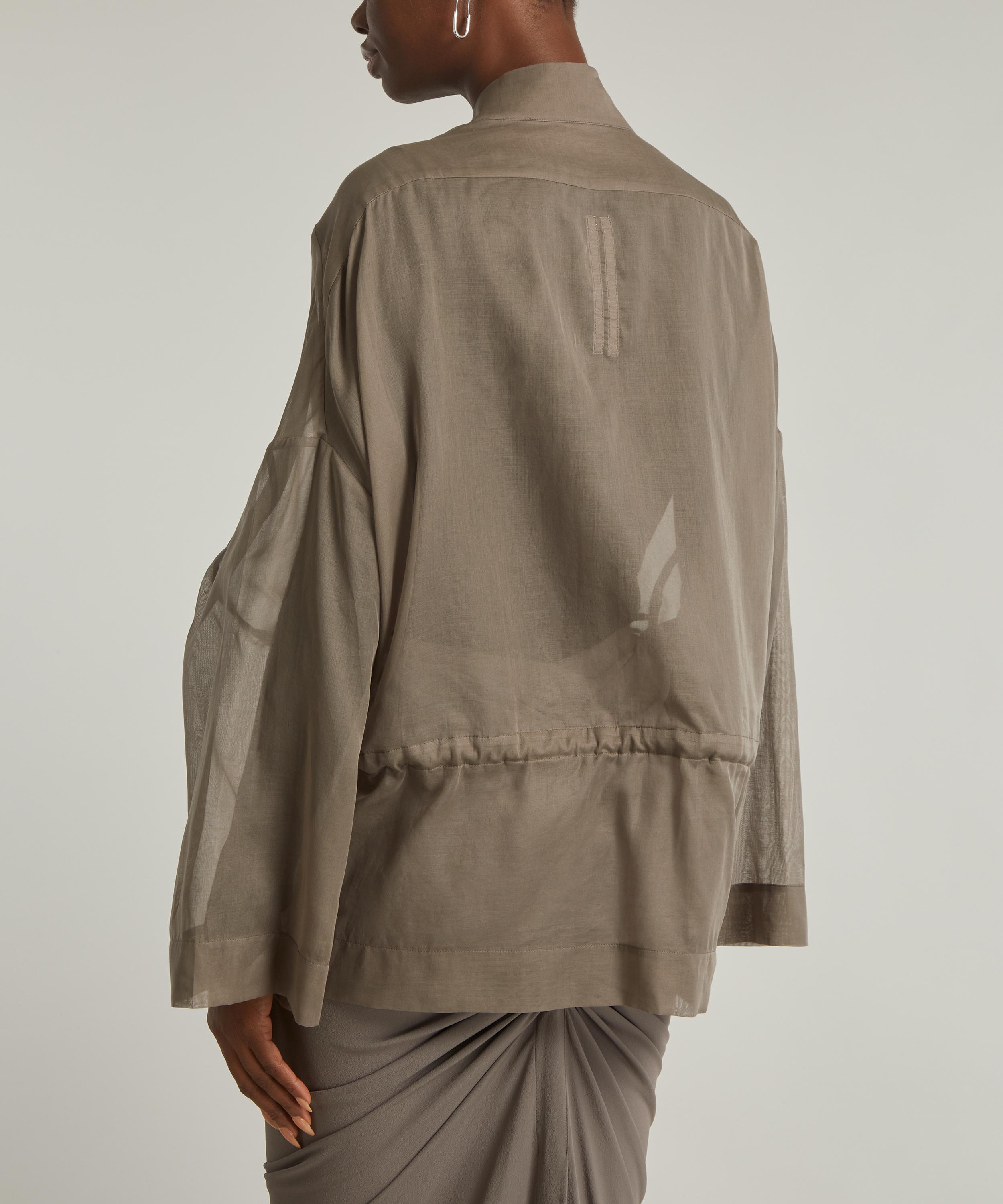 Rick Owens - Sail Semi-Sheer Cotton Jacket image number 3