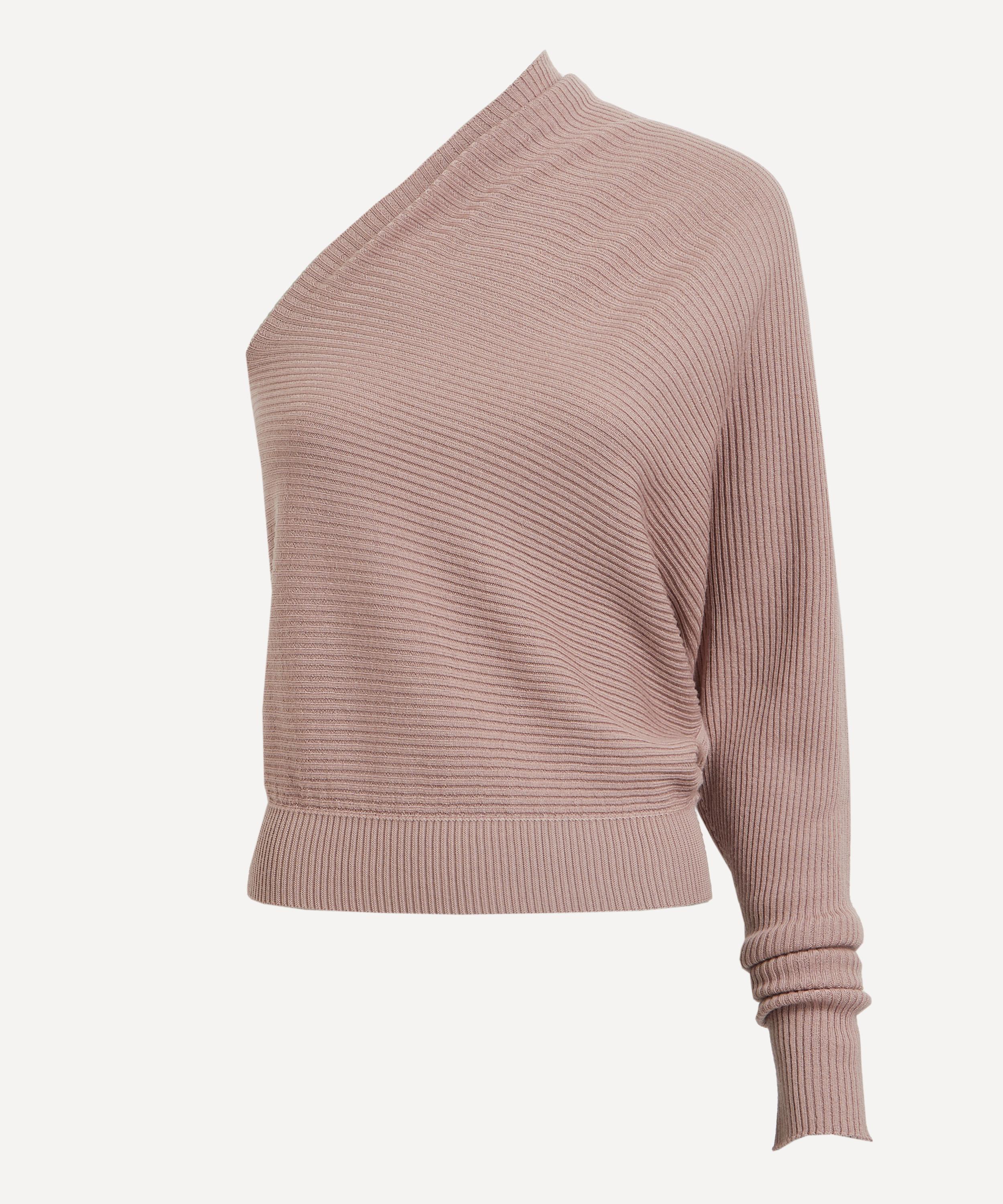 Rick Owens One Sleeve Ribbed–Knit Top