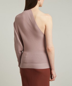 Rick Owens - One Sleeve Ribbed–Knit Top image number 3