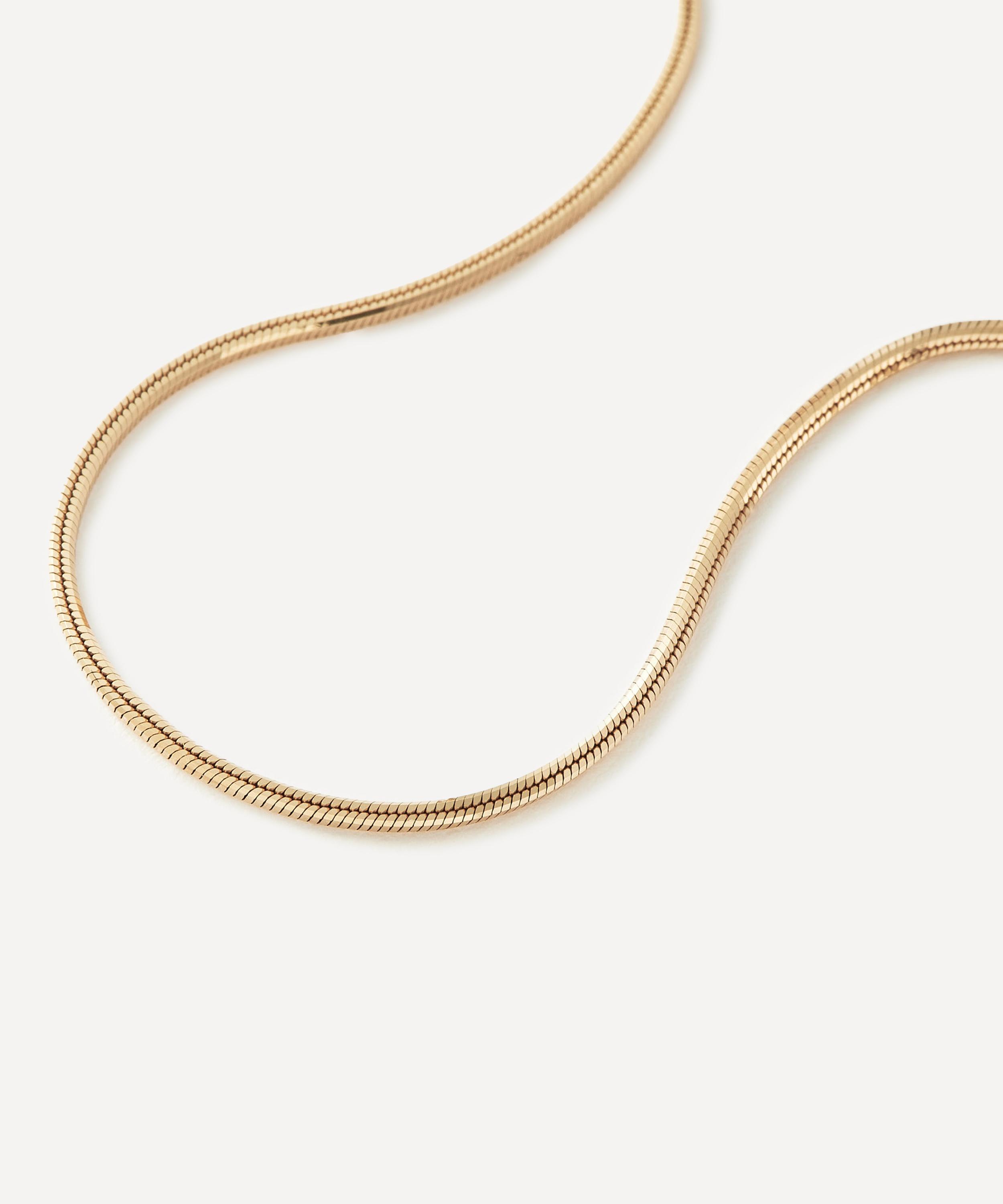 Missoma - 14ct Gold Fine Square Snake Chain Bracelet image number 1