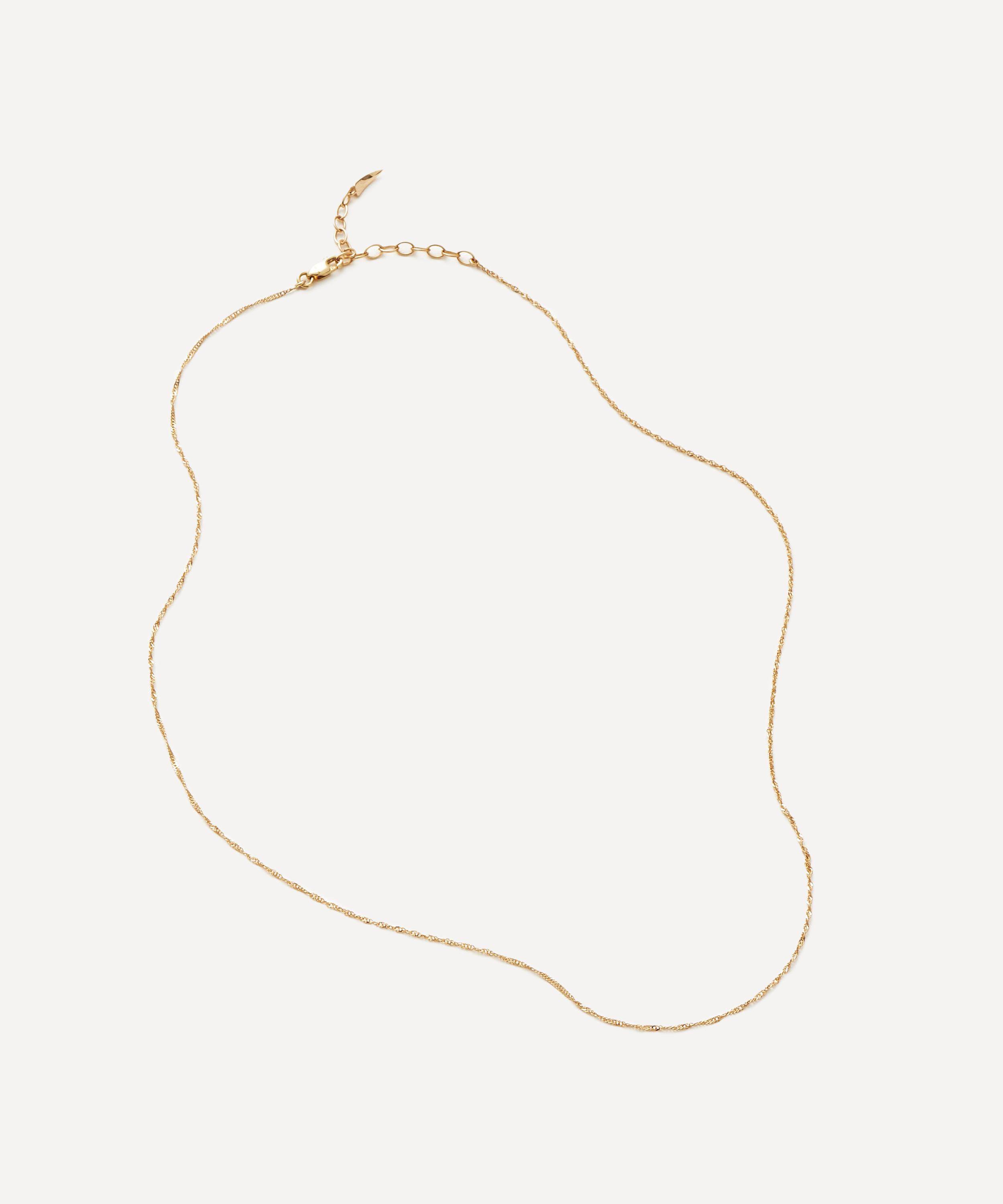 Missoma - 14ct Gold Fine Twisted Chain Necklace image number 3