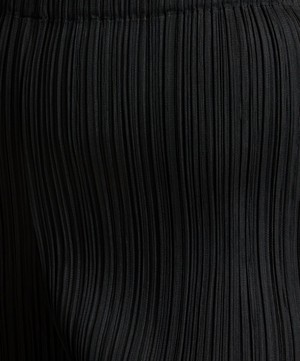 Pleats Please Issey Miyake - Slim Fit Pleated Black Trousers image number 4
