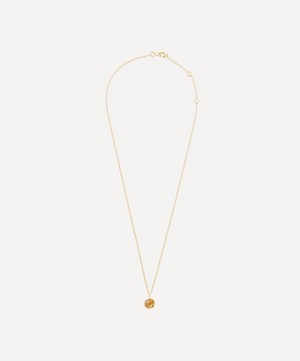 Auree - 18ct Gold-Plated Vermeil Silver Brooklyn Citrine Pendant Necklace image number 1