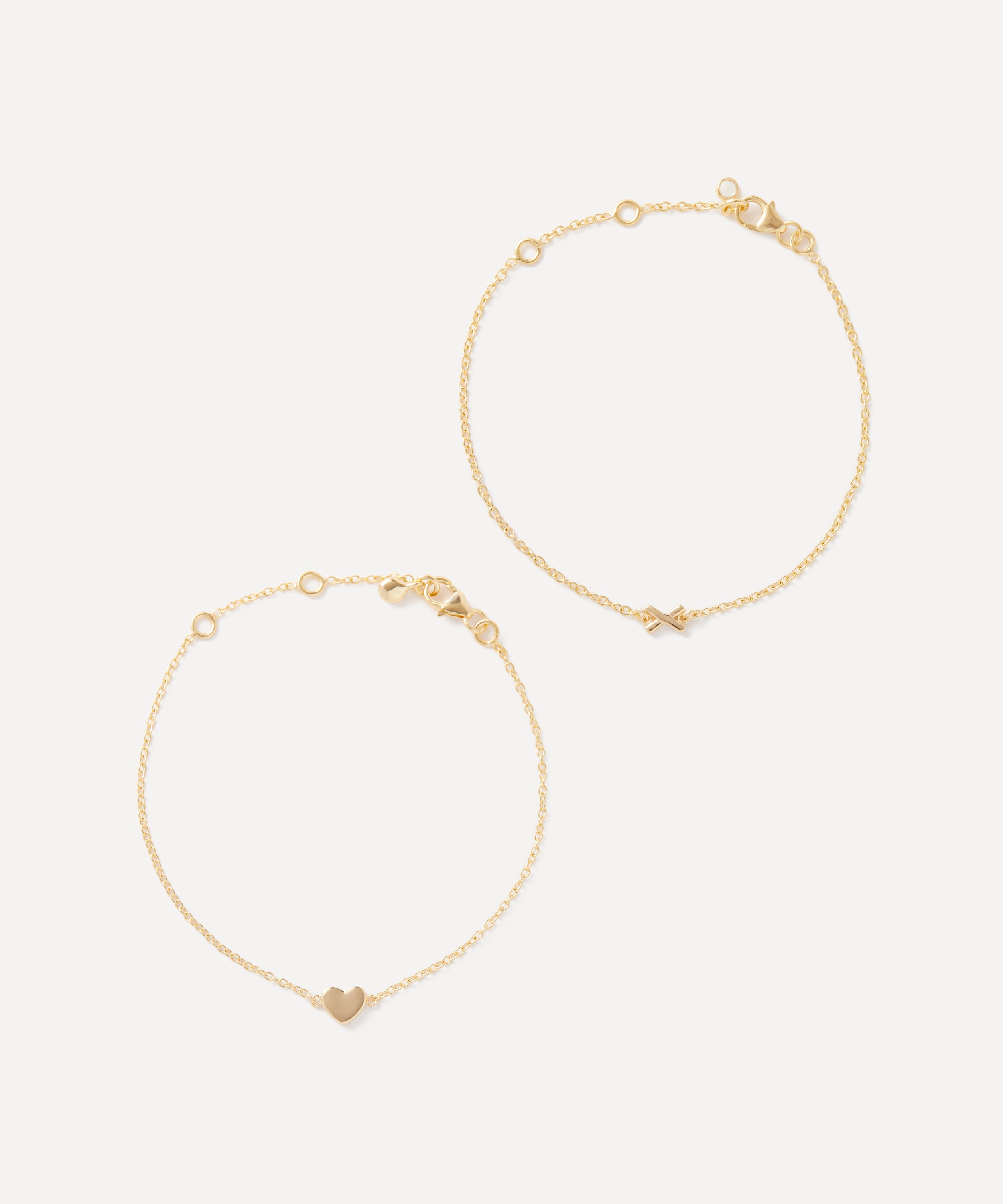 Auree - 18ct Gold-Plated Vermeil Silver Deia Single Kiss Bracelet