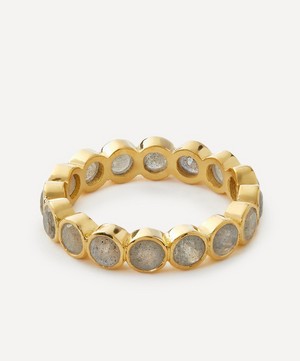 Auree - 18ct Gold-Plated Vermeil Silver Ortigia Labradorite Ring image number 0