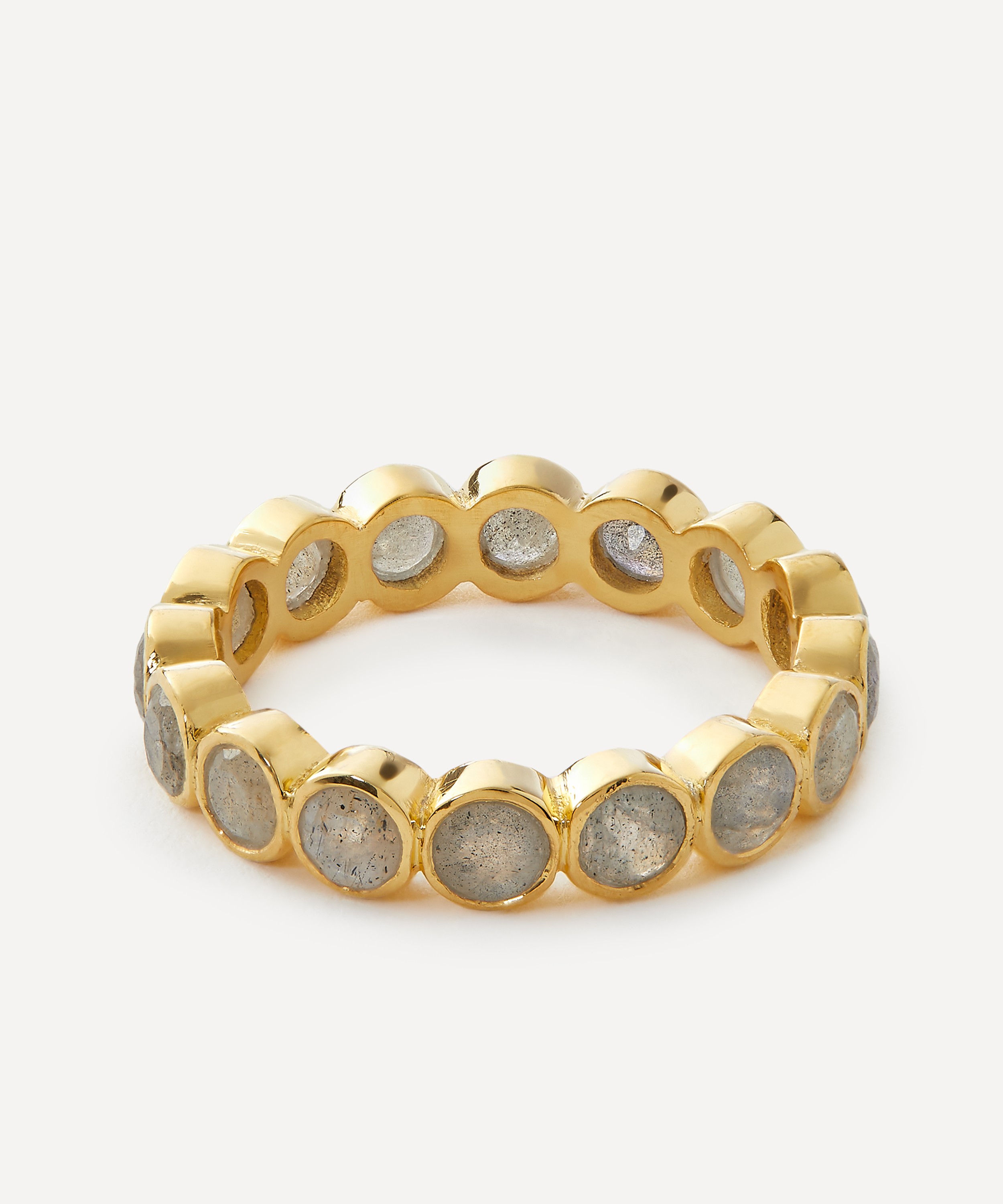 Auree - 18ct Gold-Plated Vermeil Silver Ortigia Labradorite Ring
