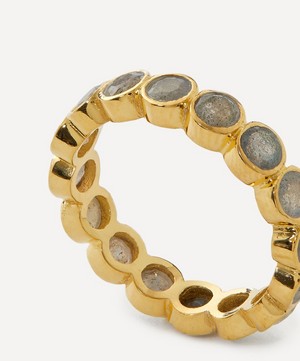 Auree - 18ct Gold-Plated Vermeil Silver Ortigia Labradorite Ring image number 1