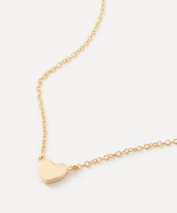 Auree - 18ct Gold-Plated Vermeil Silver Verona Full Heart Pendant Necklace