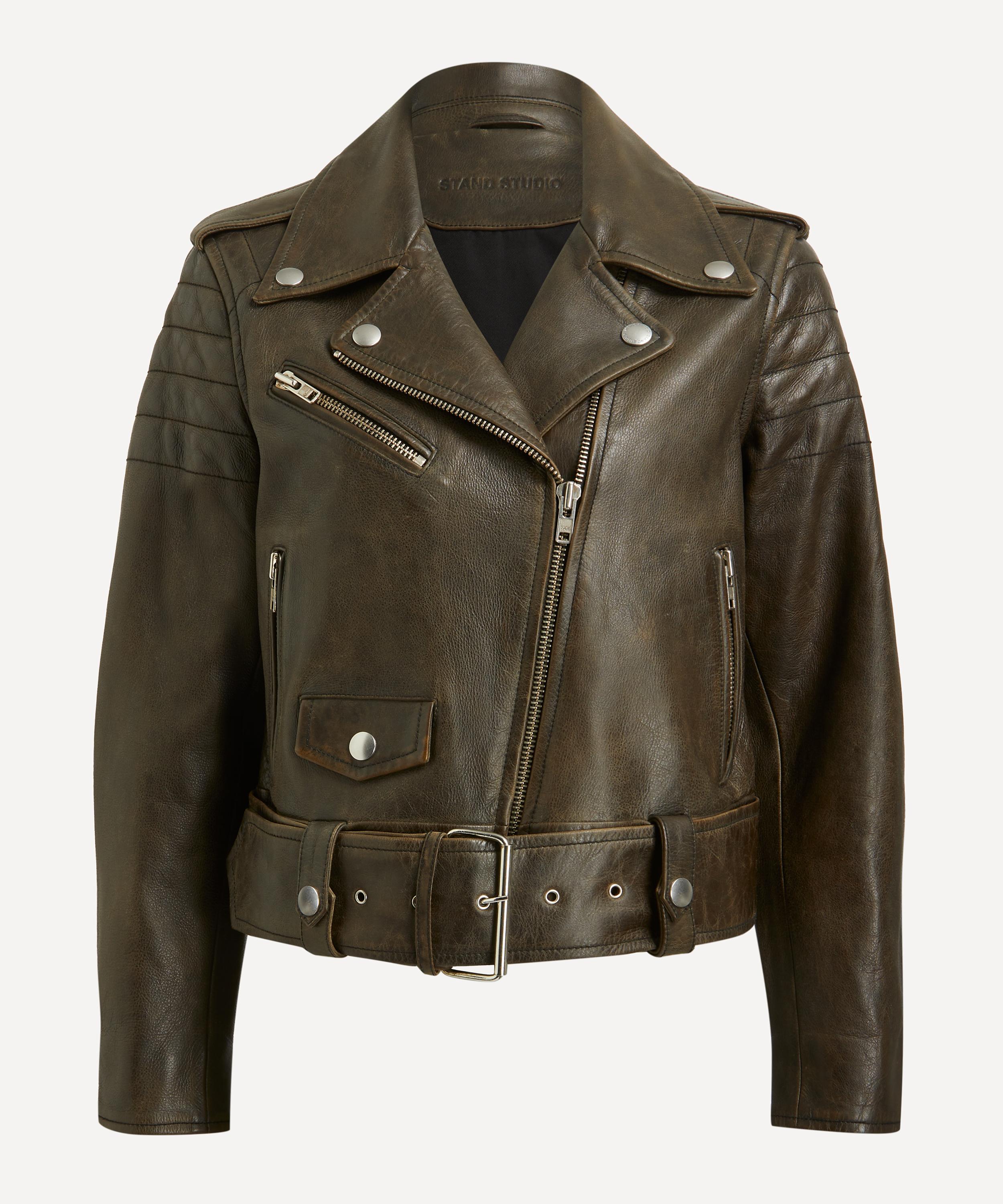 STAND STUDIO - Icon MC Leather Biker Jacket image number 0