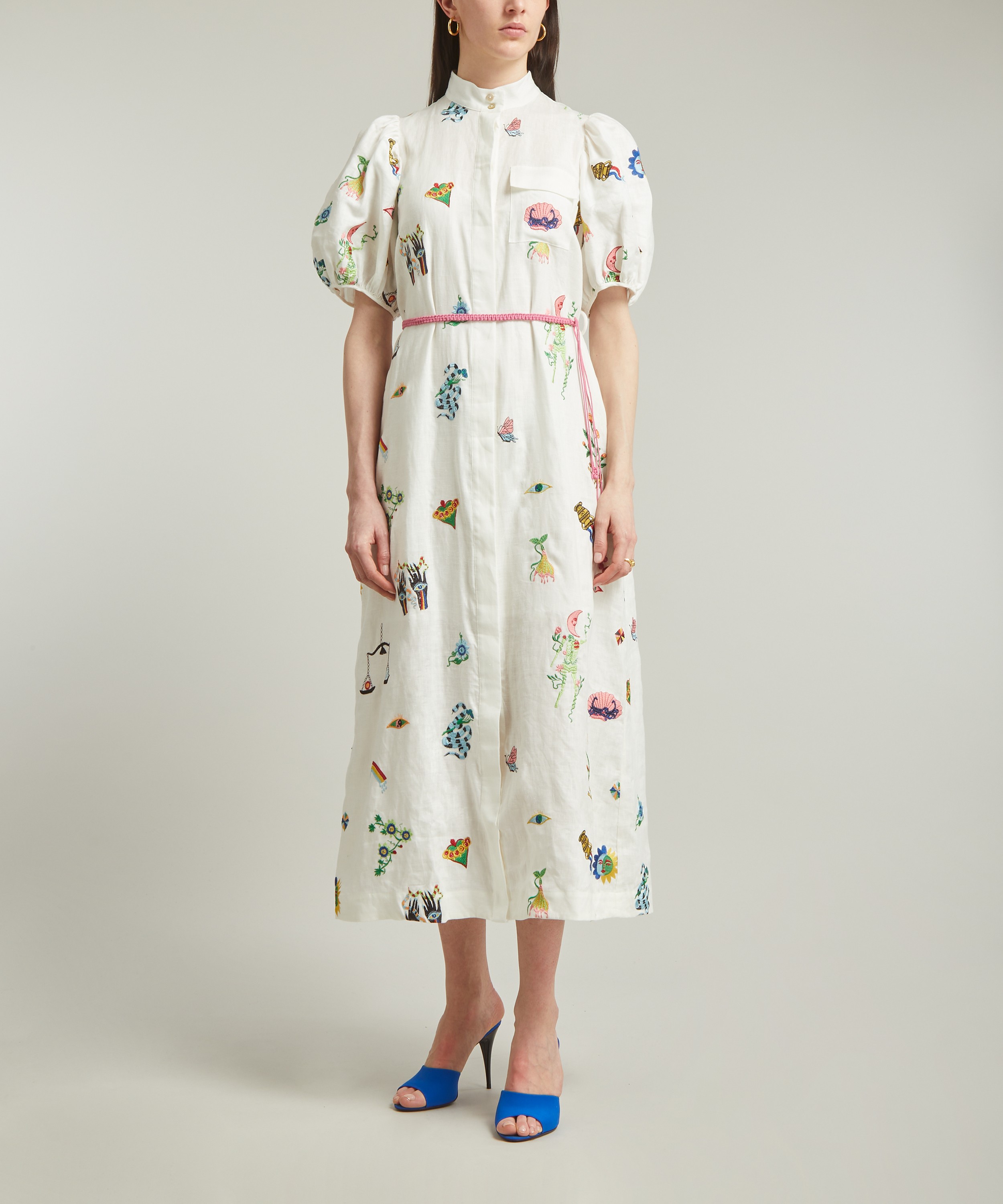 ALEMAIS - Atticus Embroidered Shirtdress image number 1