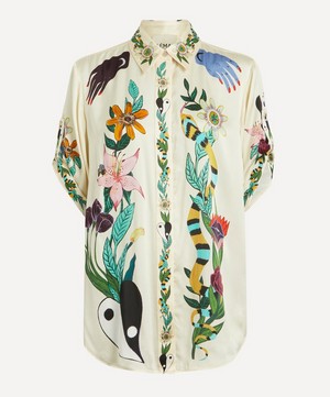 ALEMAIS - x Meagan Boyd Printed Silk Shirt image number 0