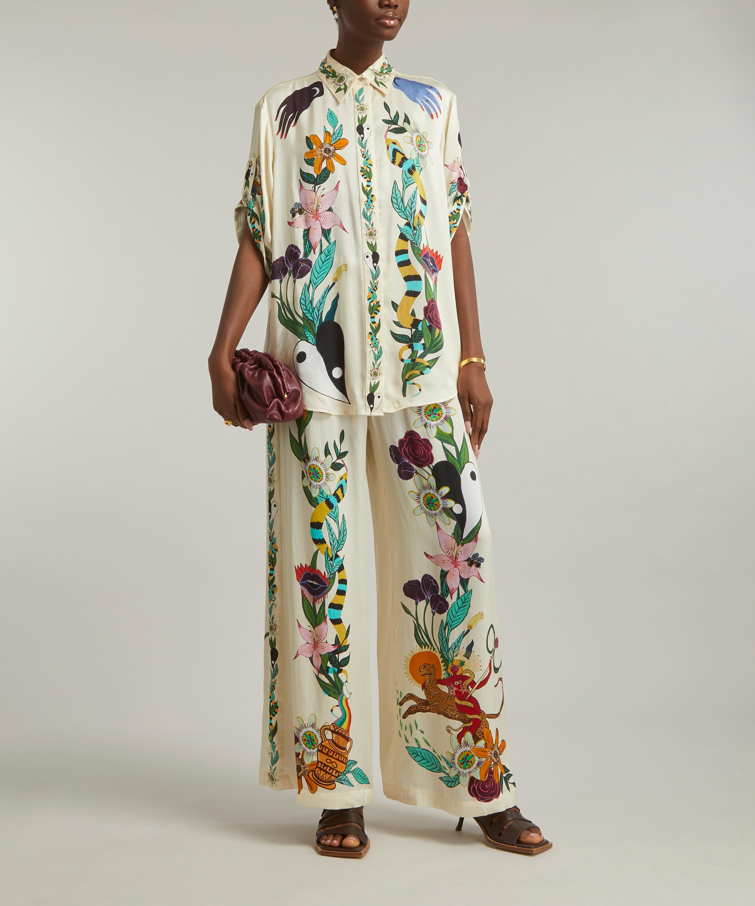 ALÉMAIS - x Meagan Boyd Printed Silk Shirt image number 1