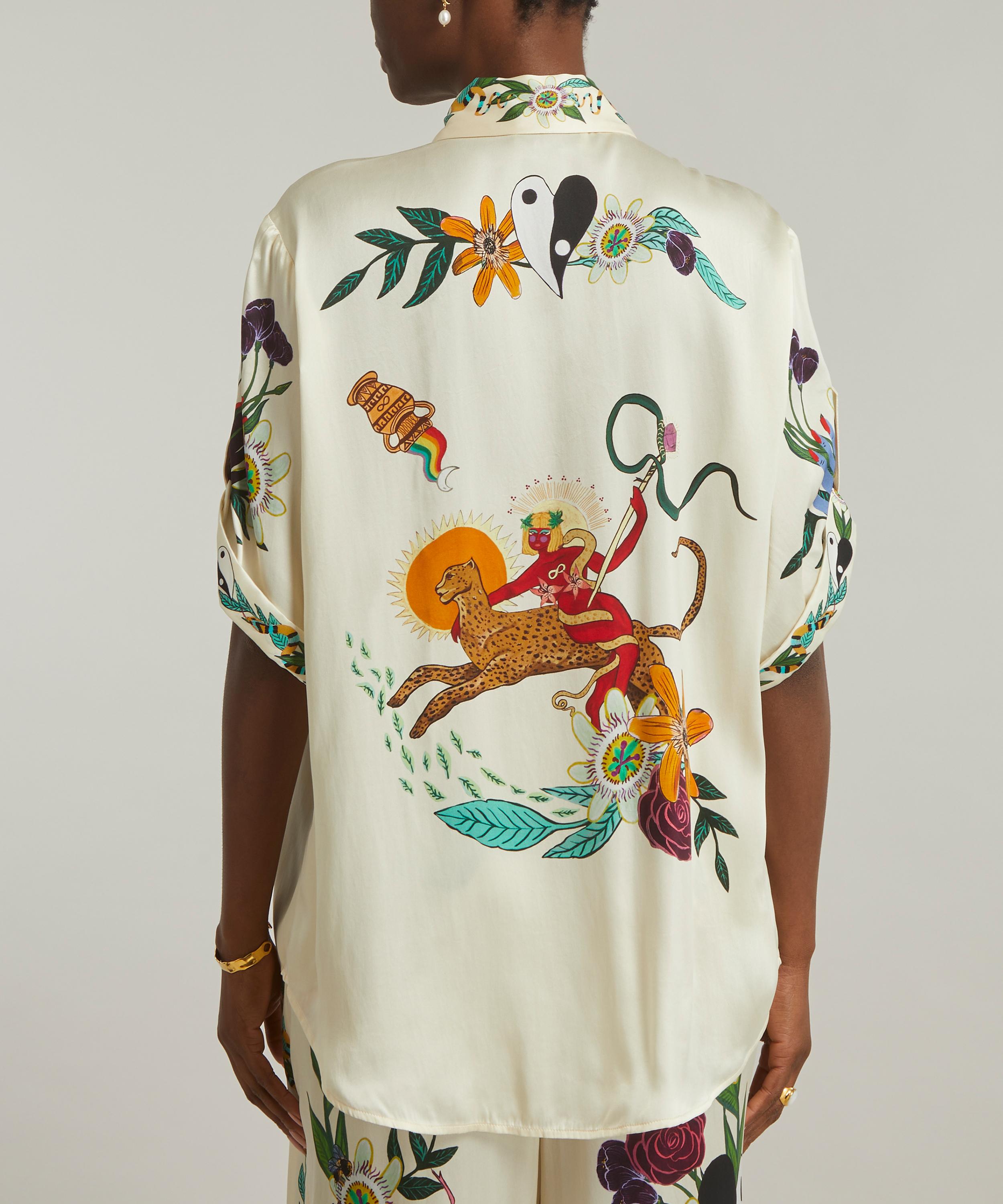 ALEMAIS - x Meagan Boyd Printed Silk Shirt image number 3