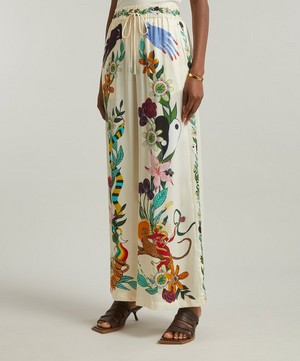 ALEMAIS - x Meagan Boyd Printed Wide Leg Trousers image number 2