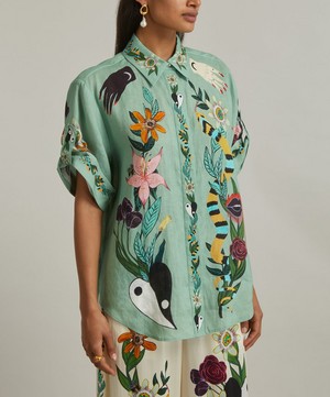 ALÉMAIS - Meagan Oversized Linen Shirt image number 2