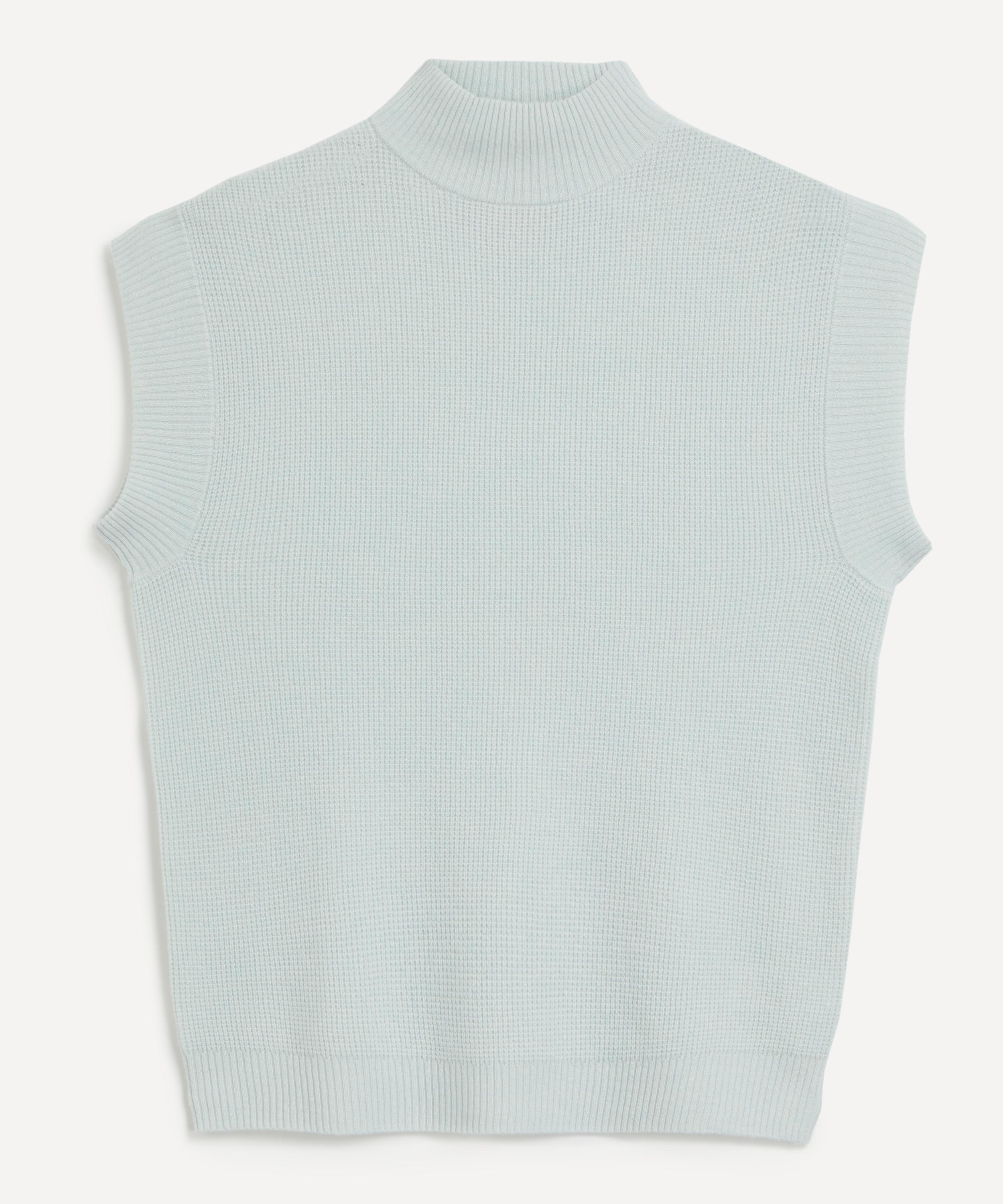 Light blue mock turtleneck sale