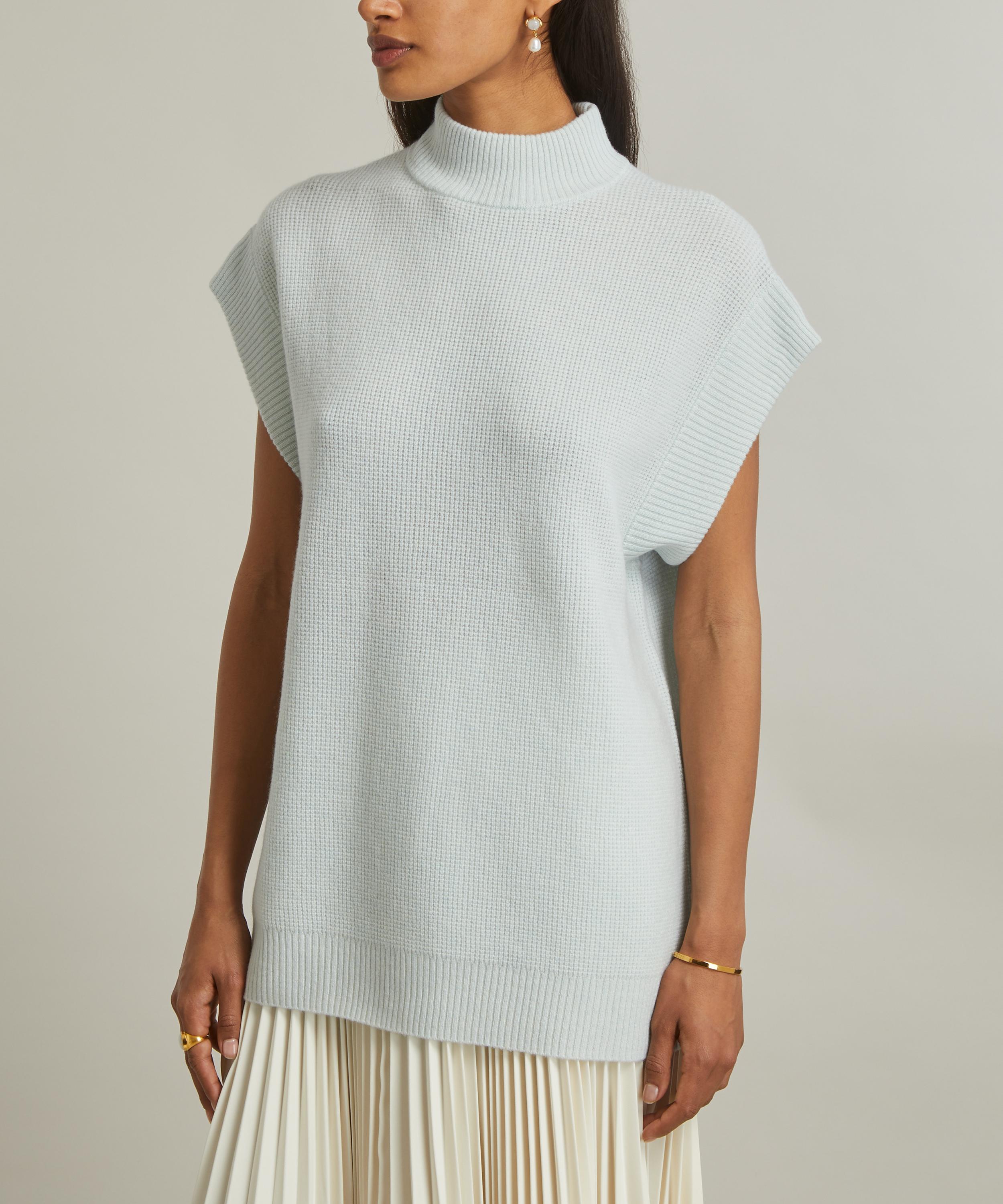 Crush Cashmere - Honey Mock Turtleneck Sweater image number 2