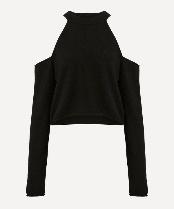 Crush Cashmere - Cassie Cold Shoulder Sweater image number null
