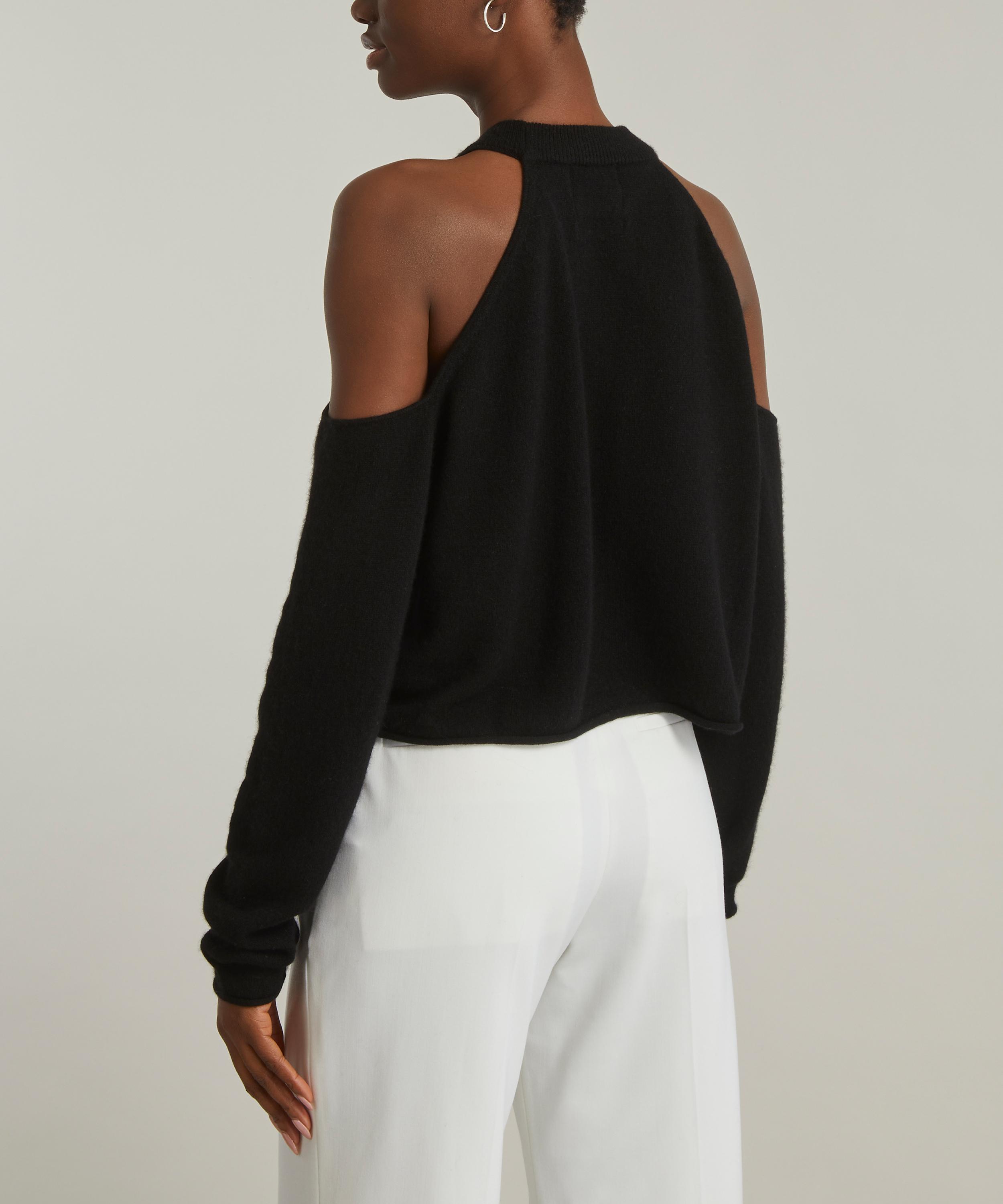 Cold shoulder shop cashmere sweater