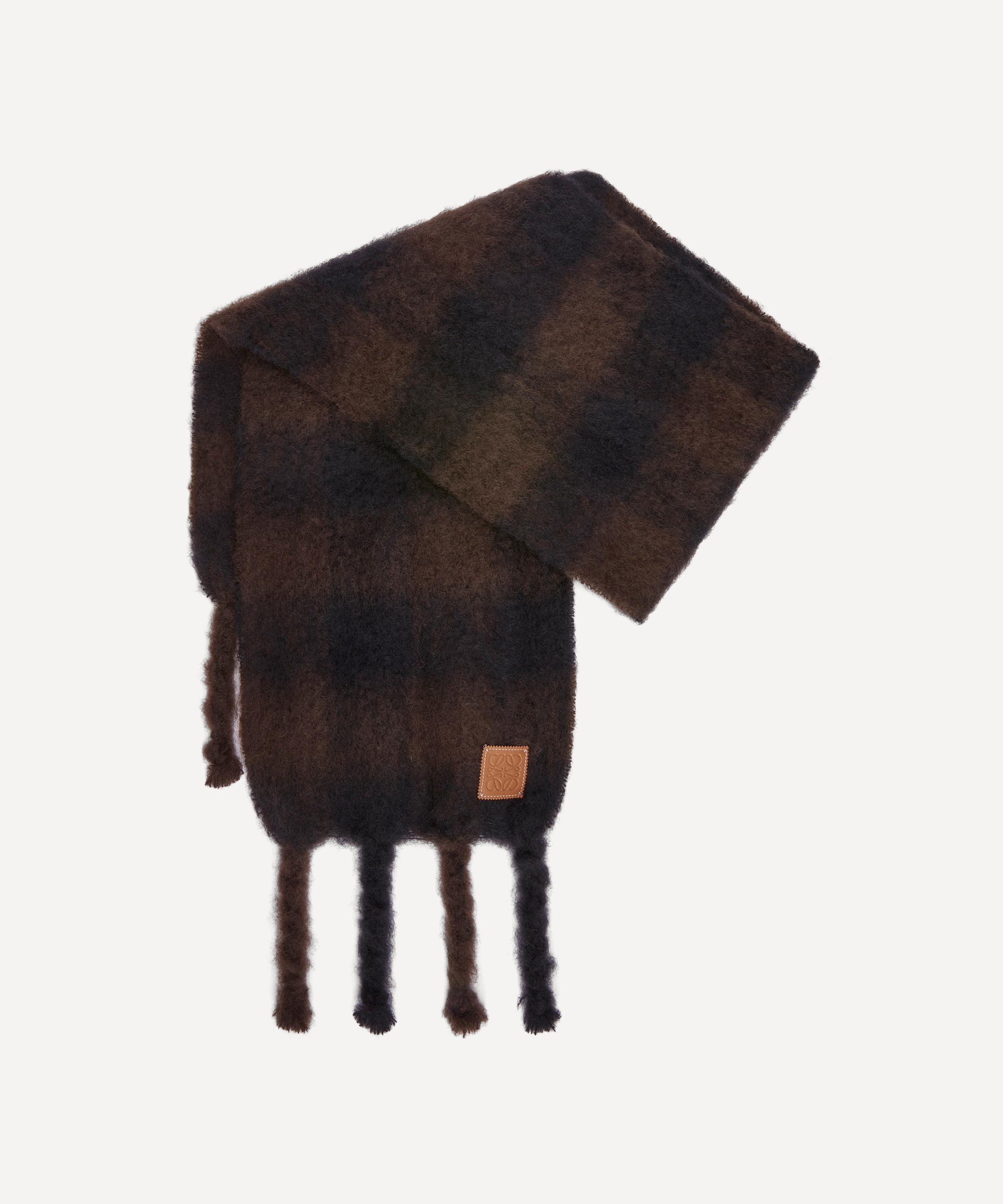 Loewe - Check Mohair-Wool Scarf image number 1