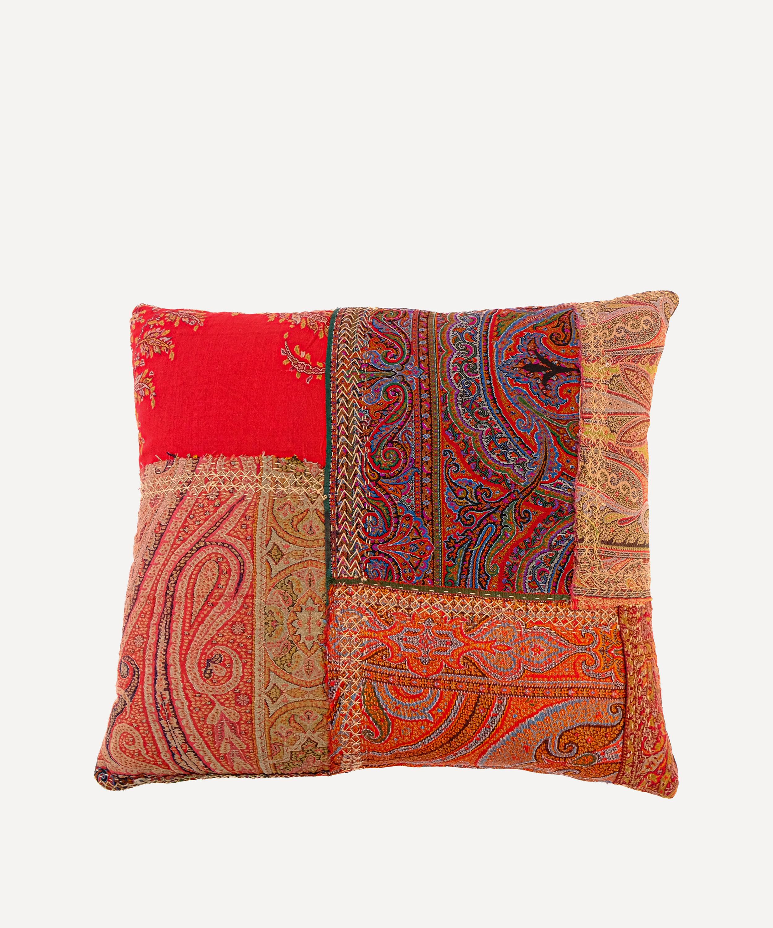 By Walid - Antique Paisley Textile Cushion 1135 image number 0