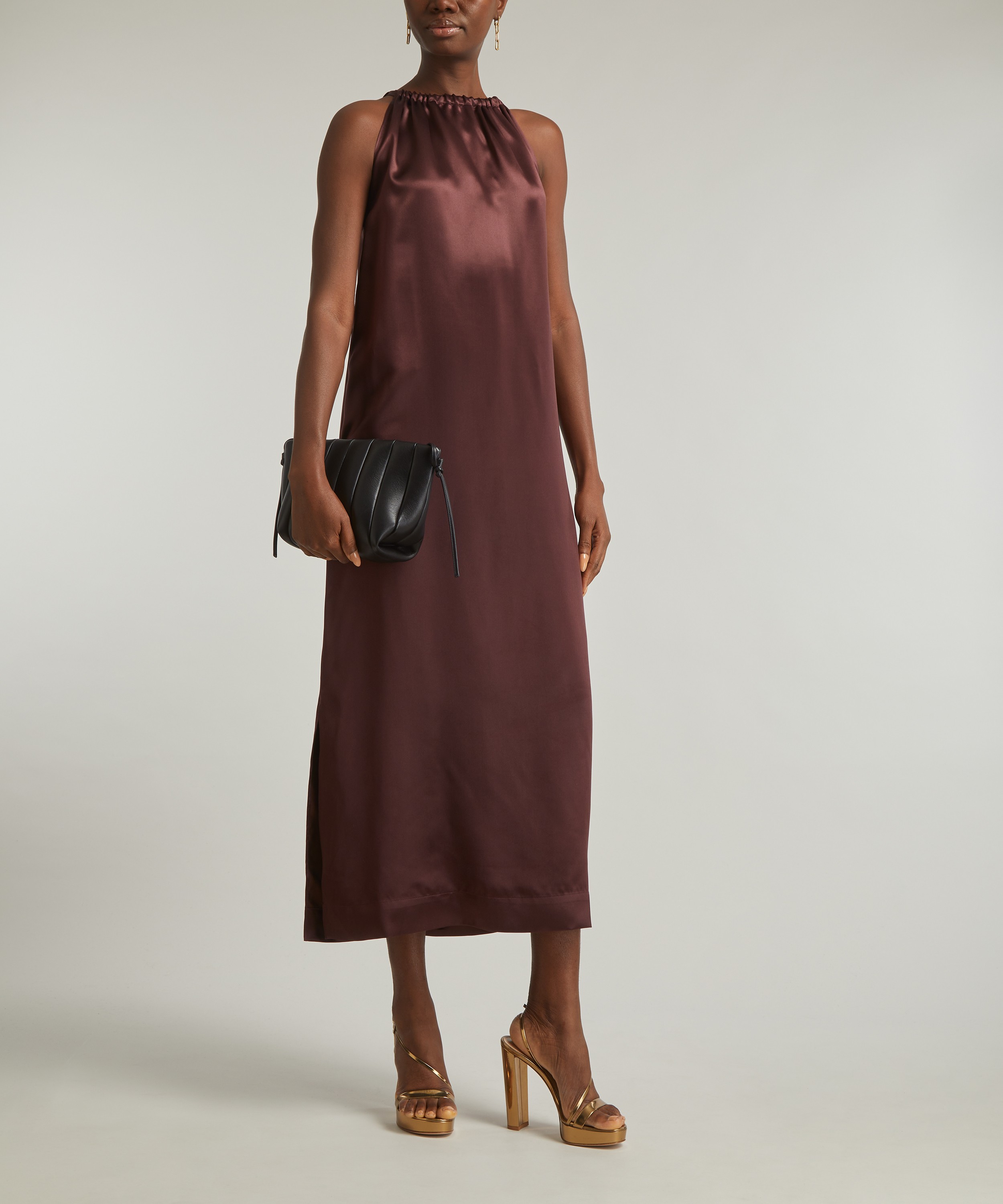 Loulou Studio - Morene Silk-Blend Halter-Neck Dress image number 1