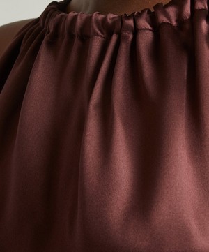 Loulou Studio - Morene Silk-Blend Halter-Neck Dress image number 4