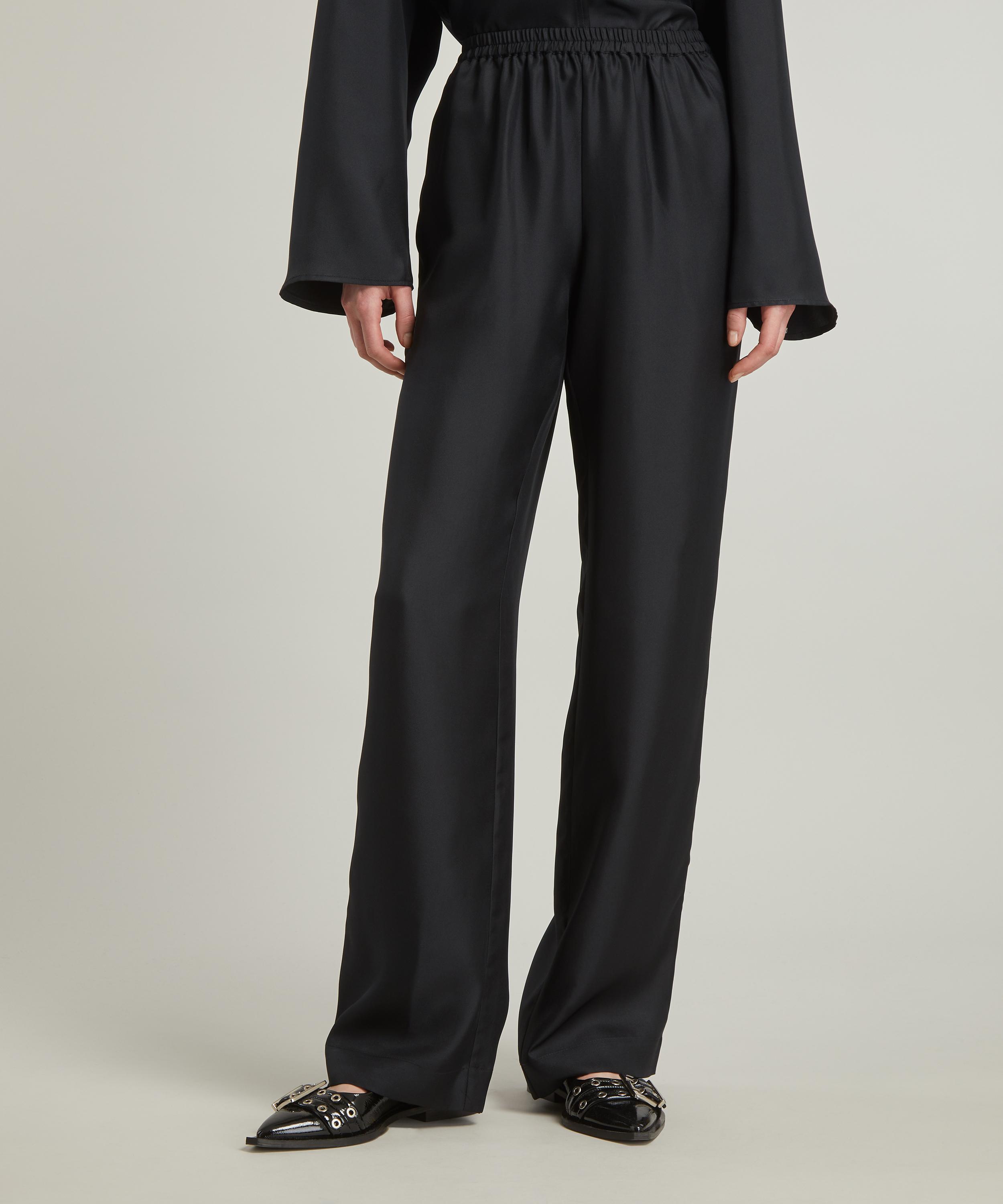 Loulou Studio - Alera Silk-Twill Wide-Leg Trousers image number 2