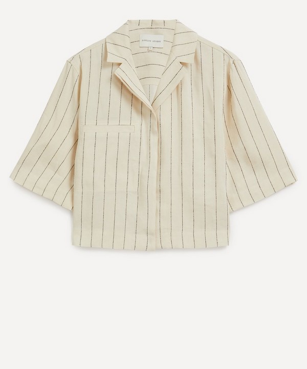 Loulou Studio - Lago Cropped Shirt image number null