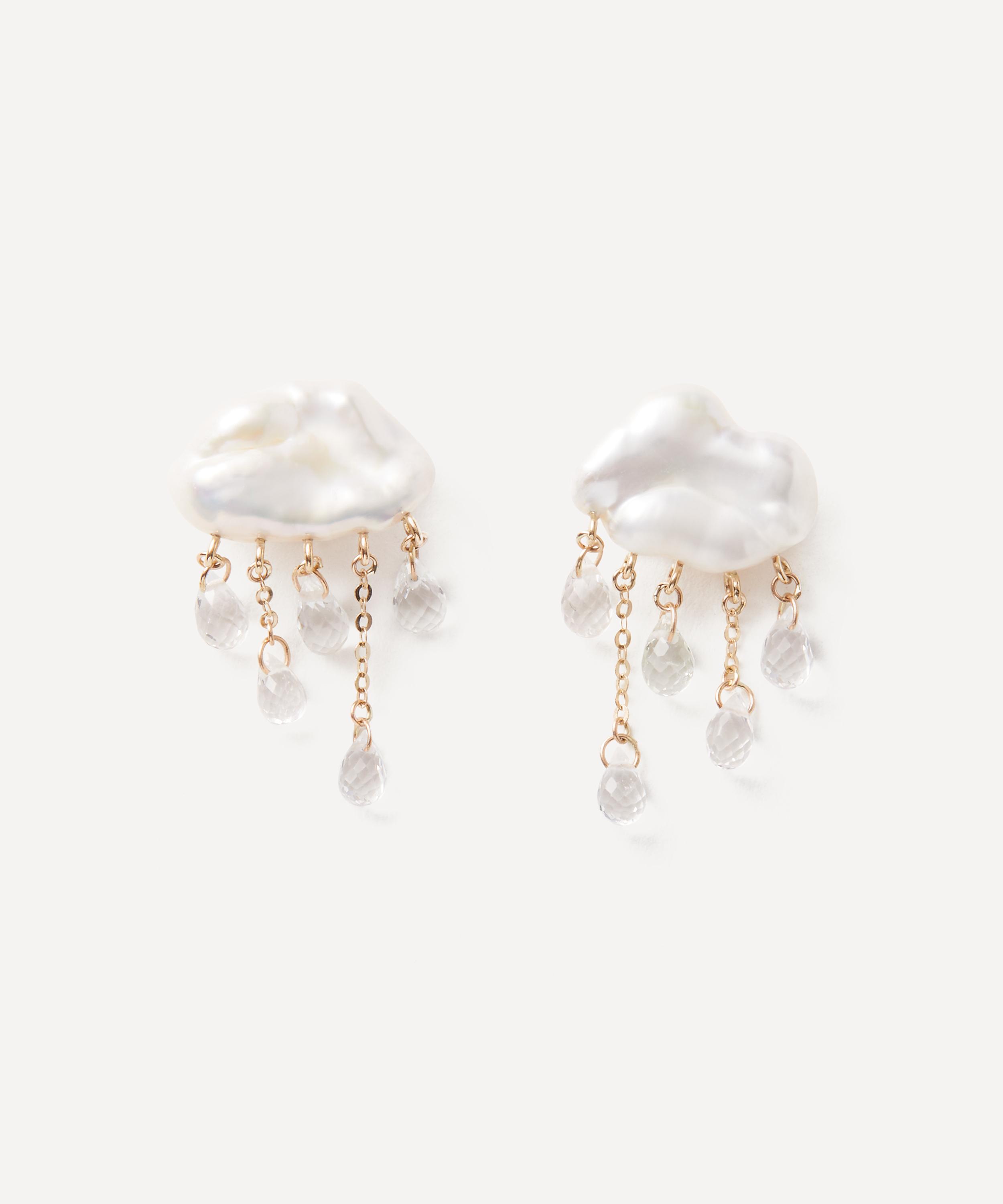 Rachel Quinn - 14ct Gold Monsoon Stud Earrings image number 0