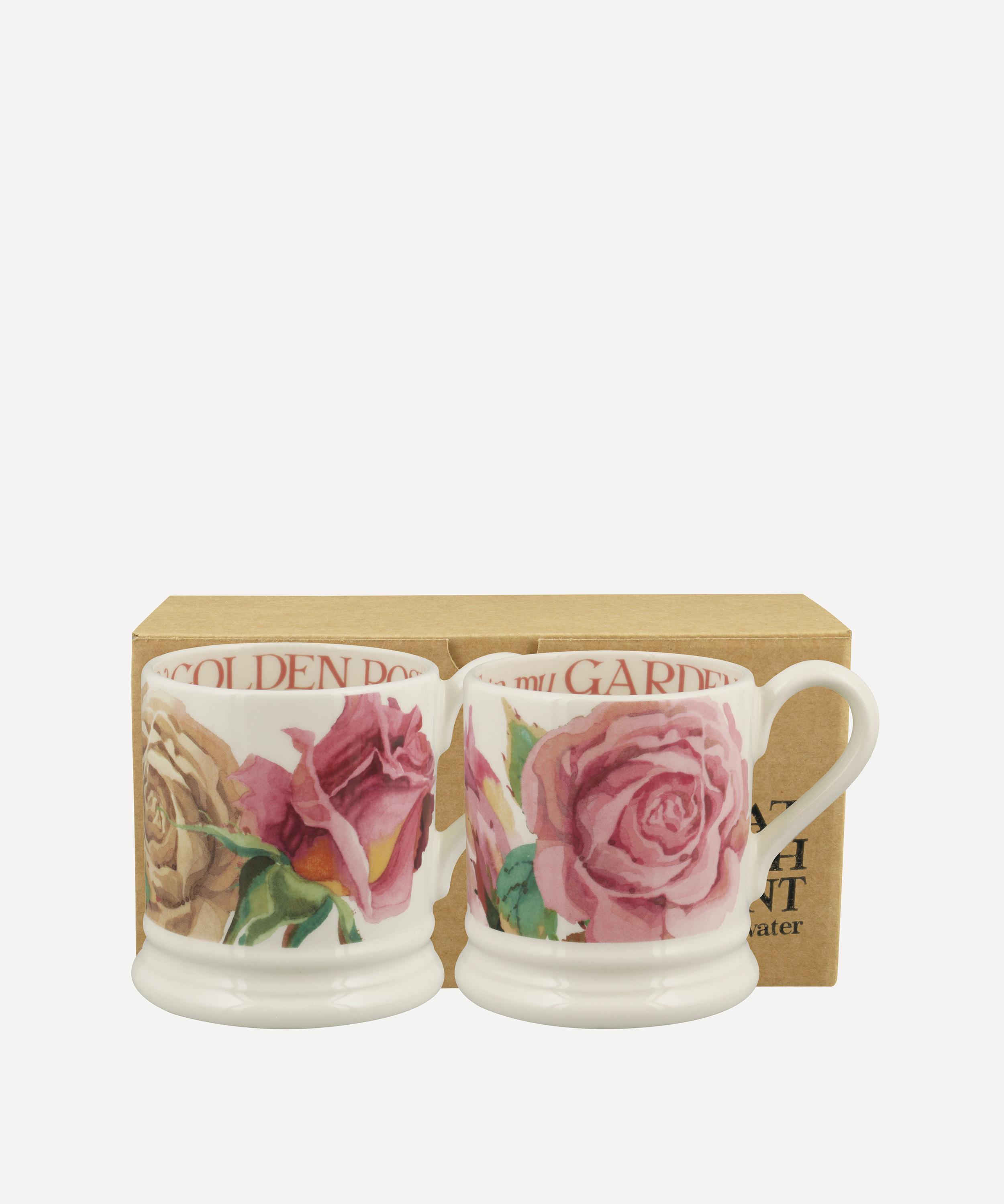 Emma Bridgewater Set of Two Roses All My Life Boxed Half-Pint Mugs