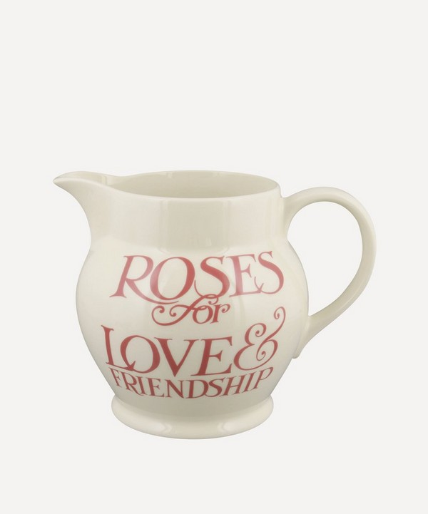 Emma Bridgewater - Pink Toast Roses For Love & Friendship Three Pint Jug image number null