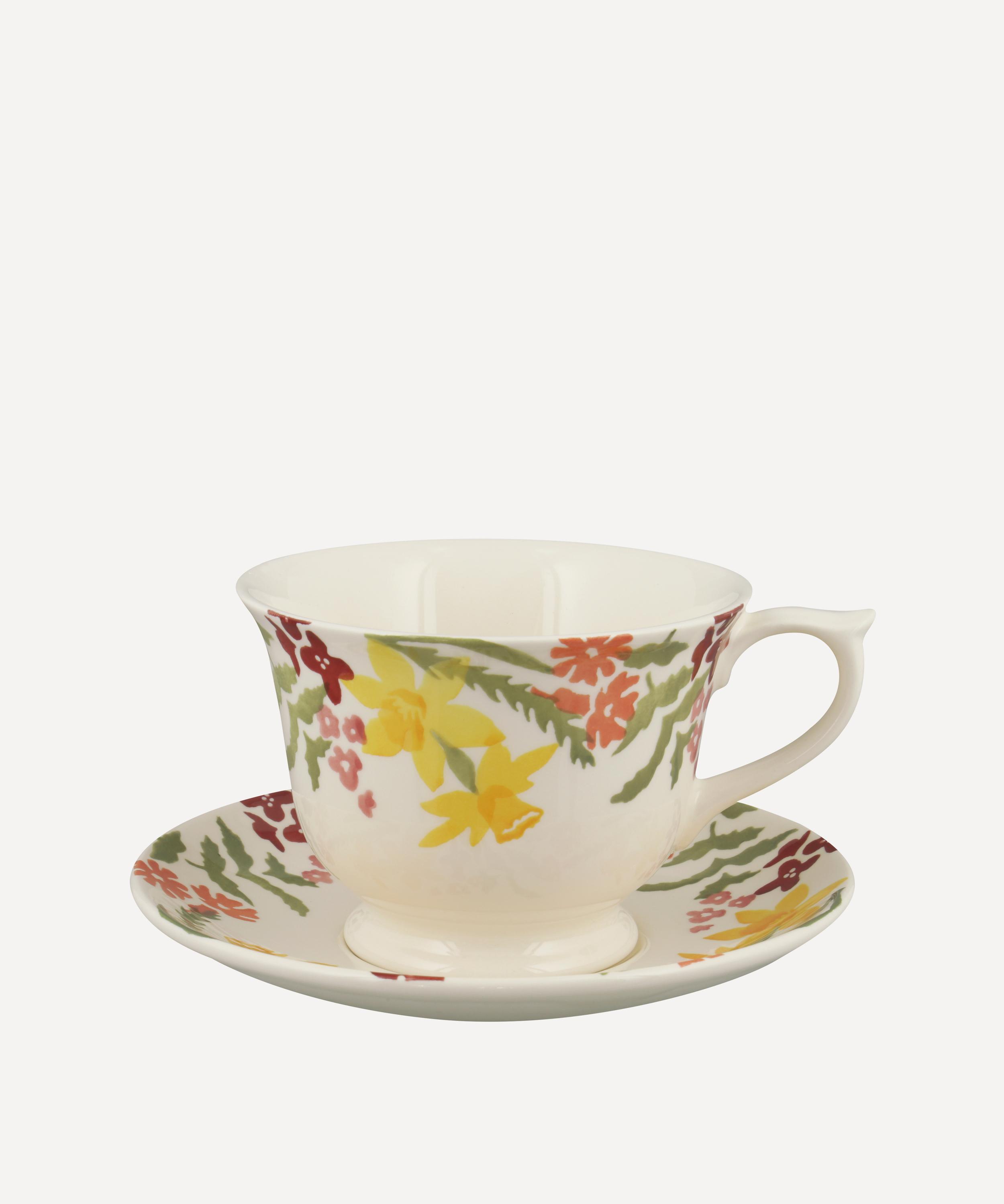 Emma Bridgewater - Wild Daffodils Large Teacup and Saucer image number 0