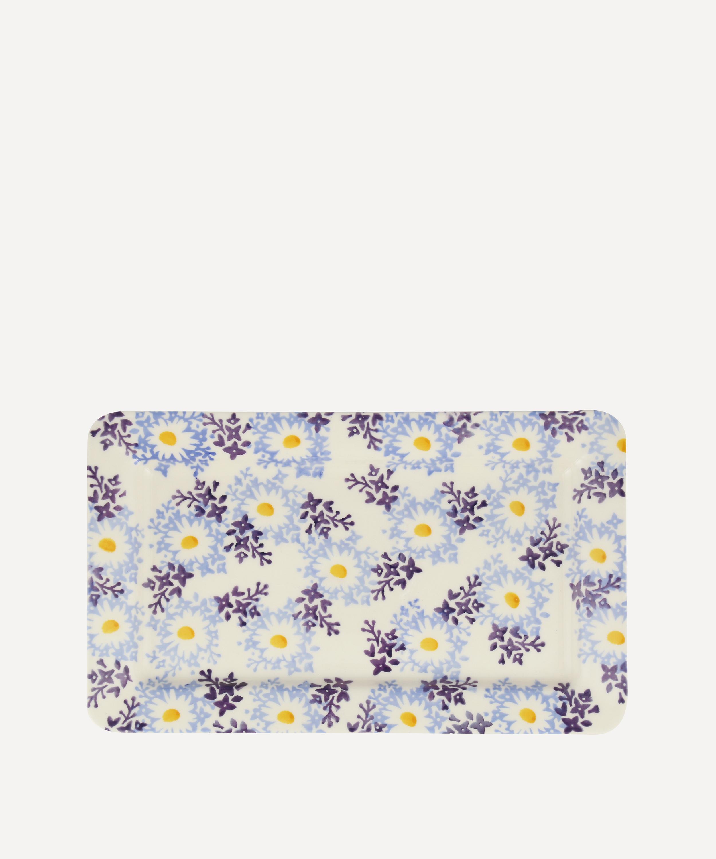 Emma Bridgewater - Blue Daisy Fields Medium Oblong Plate image number 0