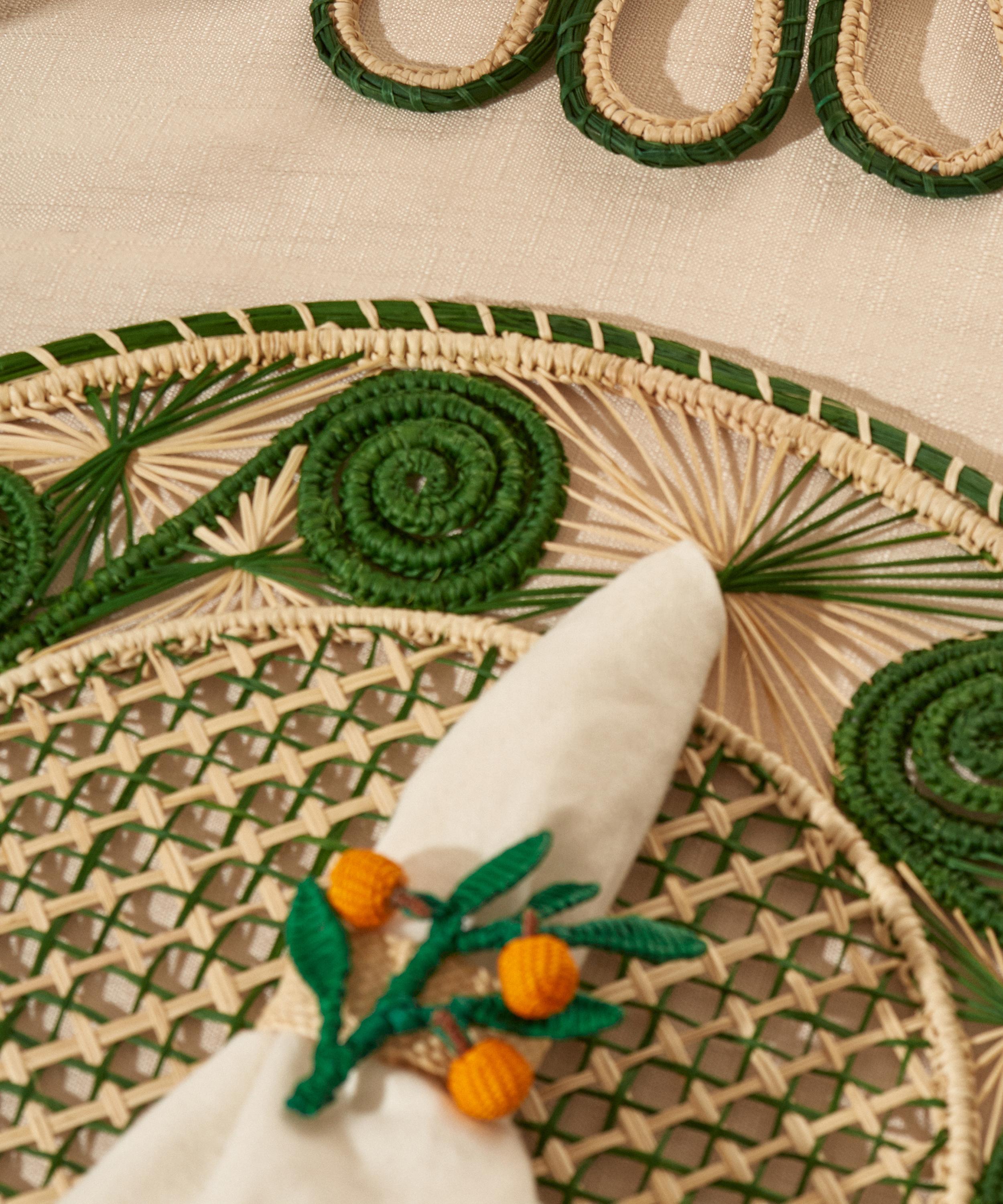 Coro Cora - Orange Branch Napkin Ring image number 1