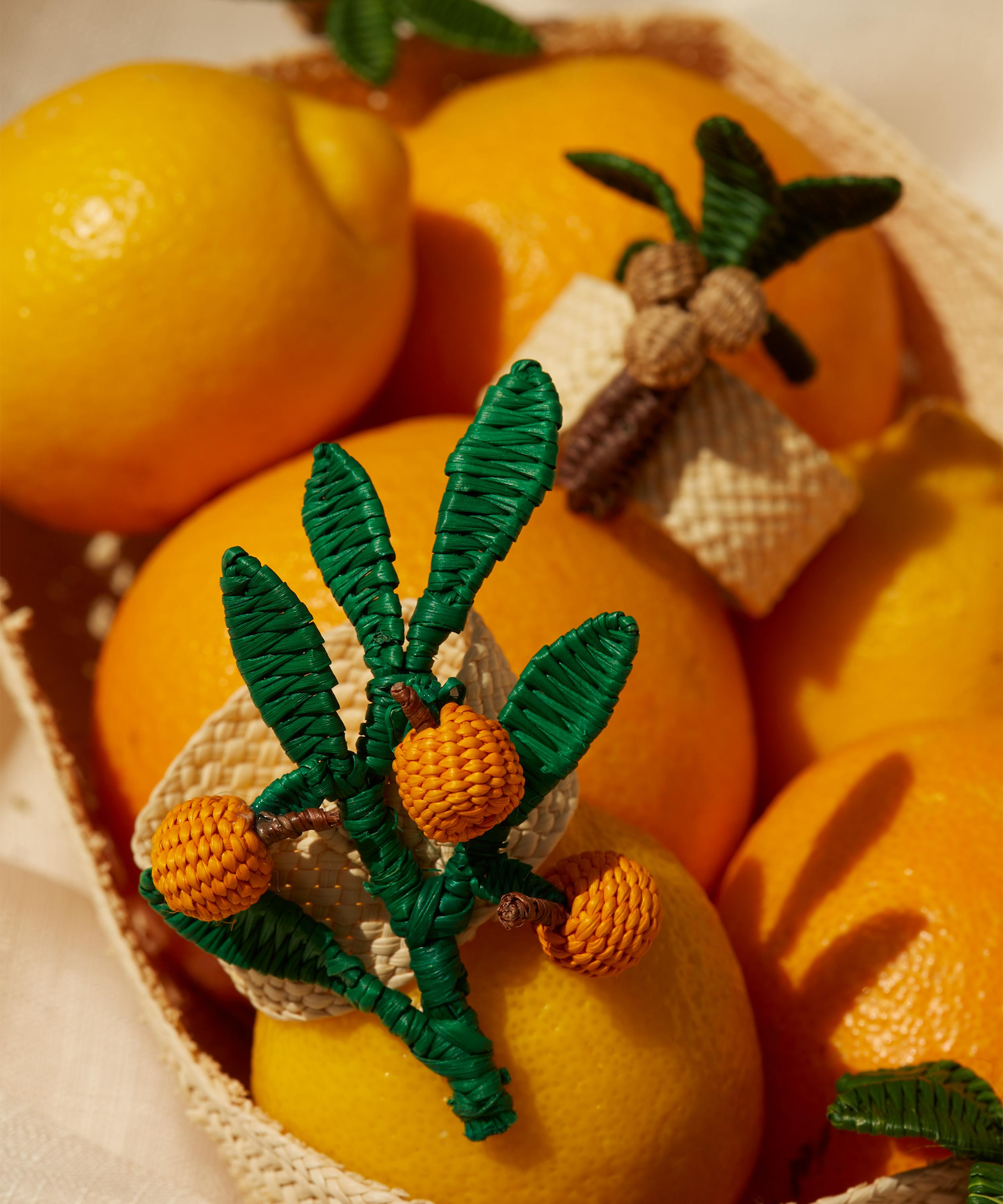 Coro Cora - Orange Branch Napkin Ring image number 2