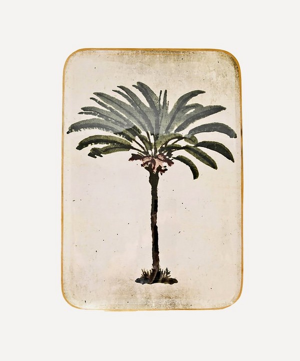 Boncoeurs - Reception Palm Tree Rectangular Tray