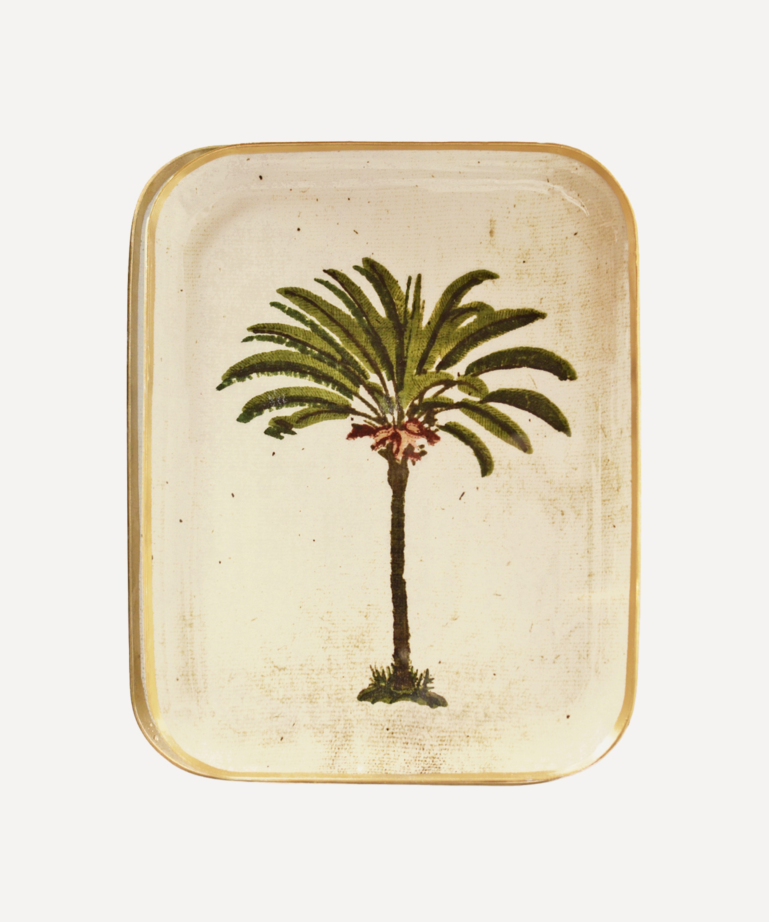 Boncoeurs - Palm Tree Small Rectangular Tray image number 0