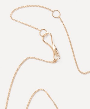 Melissa Joy Manning - 14ct Gold Classic Diamond and Labradorite Drop Pendant Necklace image number 2