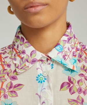 Etro - Floral Printed Cotton Shirt image number 4