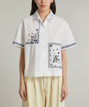 YMC - Wanda Embroidered Short-Sleeve Shirt image number 2