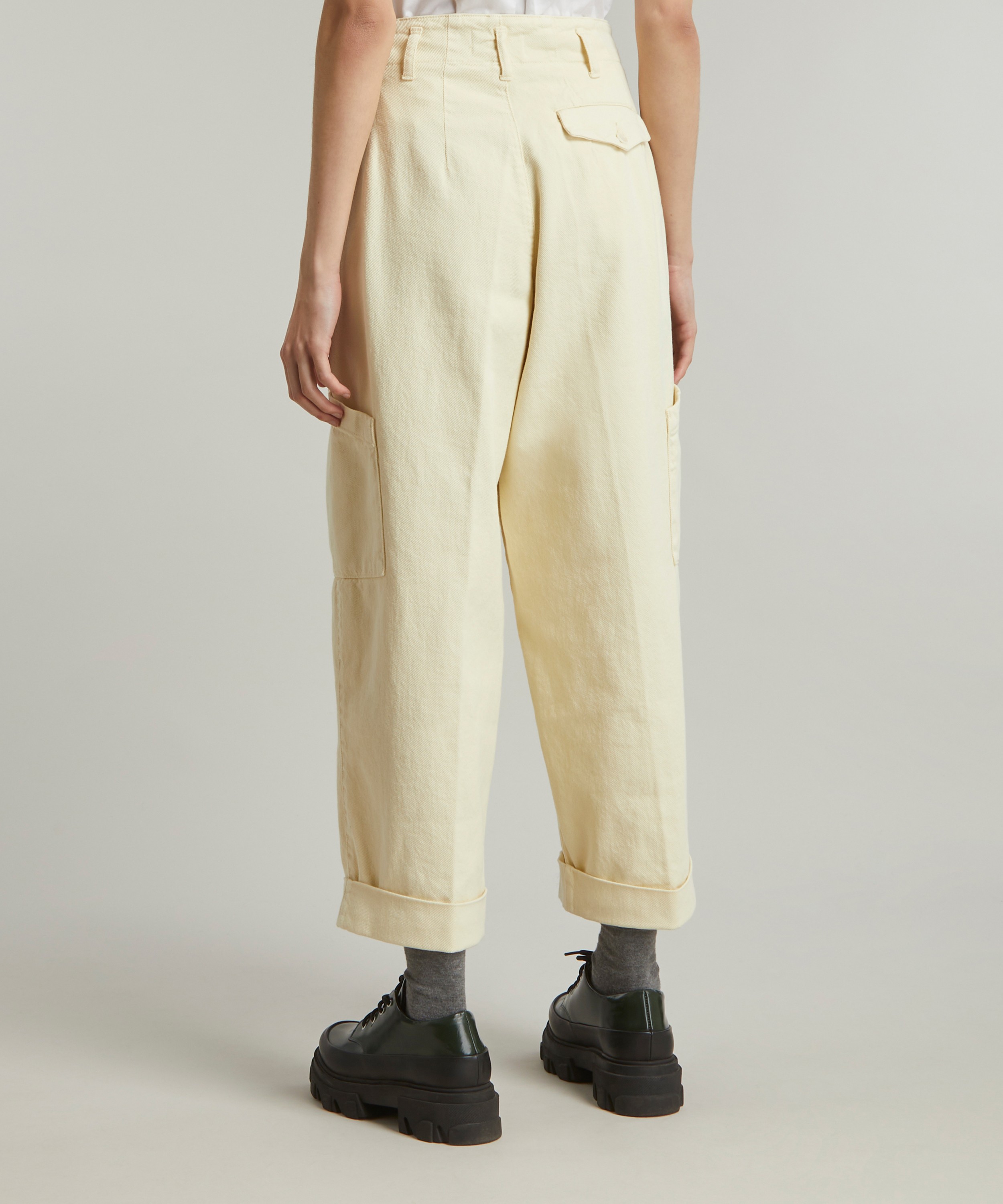YMC - Grease High-Waisted Wide Leg Trousers image number 3