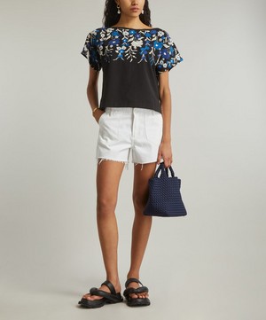 YMC - Magnolia Embroidered Short-Sleeve Top image number 1